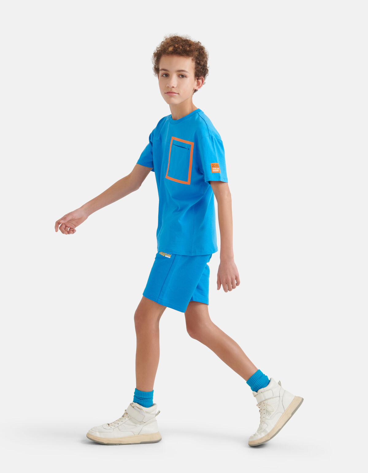 Relaxed Fit T-shirt Blau SHOEBY BOYS