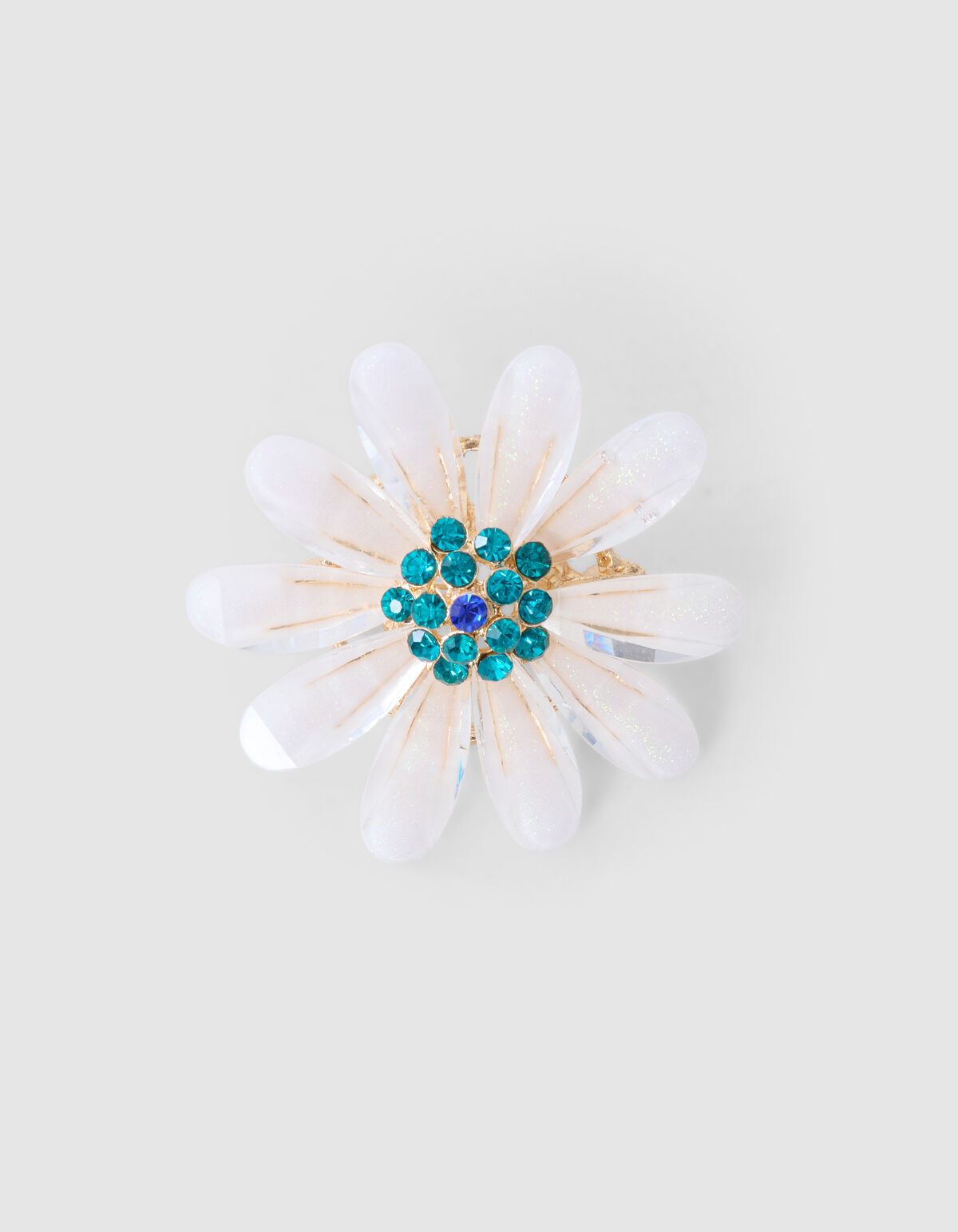 Brosche Blume Off White SHOEBY ACCESSOIRES