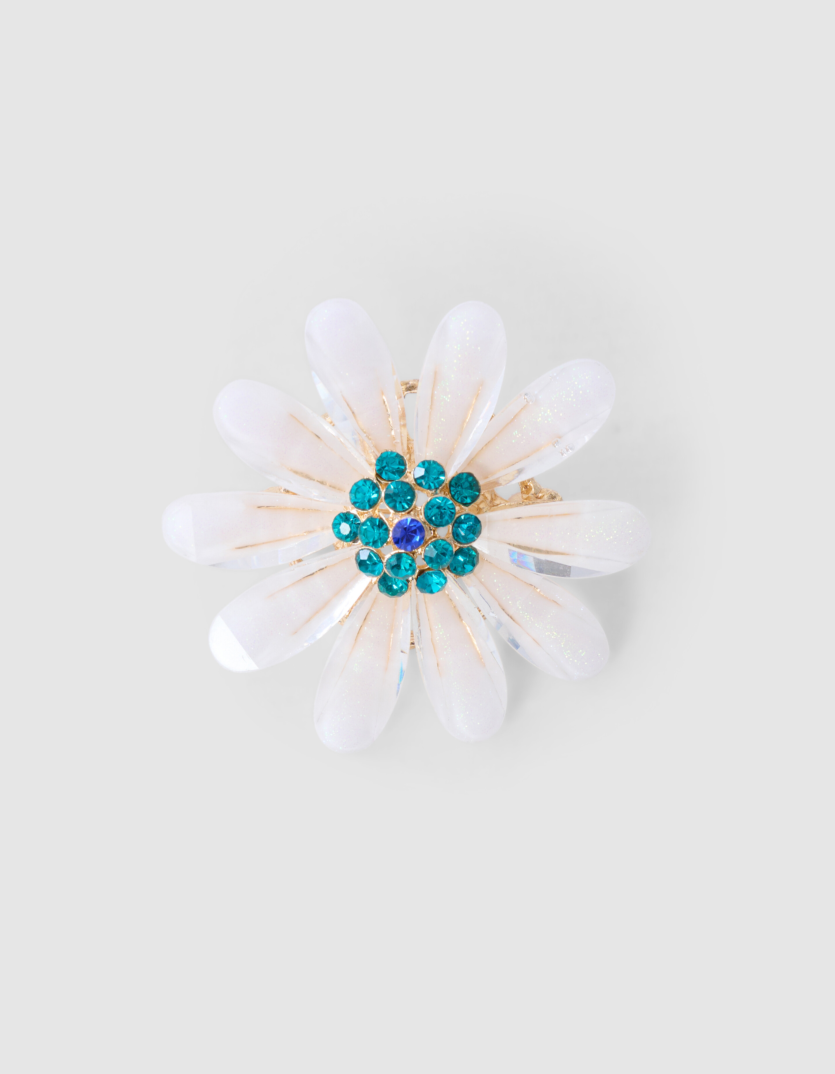 Brosche Blume Off White SHOEBY ACCESSOIRES