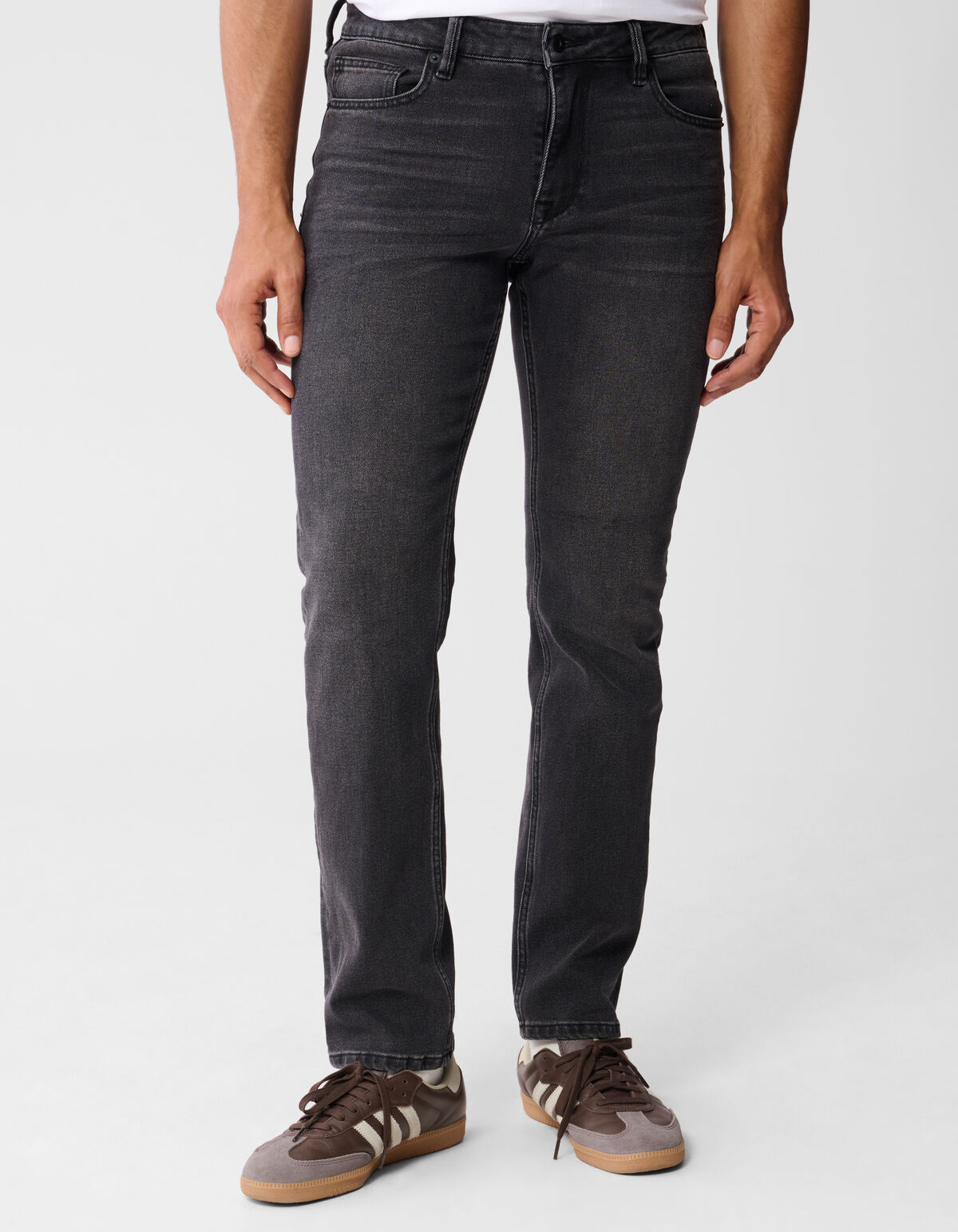 Gewaschene Straight Jeans Schwarz L32 SHOEBY MEN