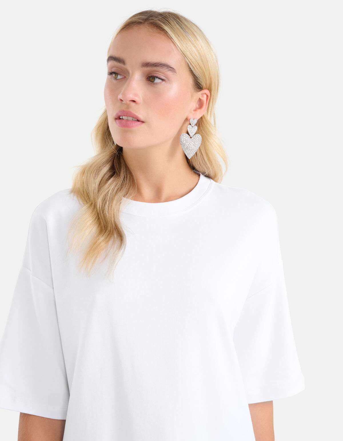 Übergroßes T-shirt Weiß von Monica SHOEBY WOMEN