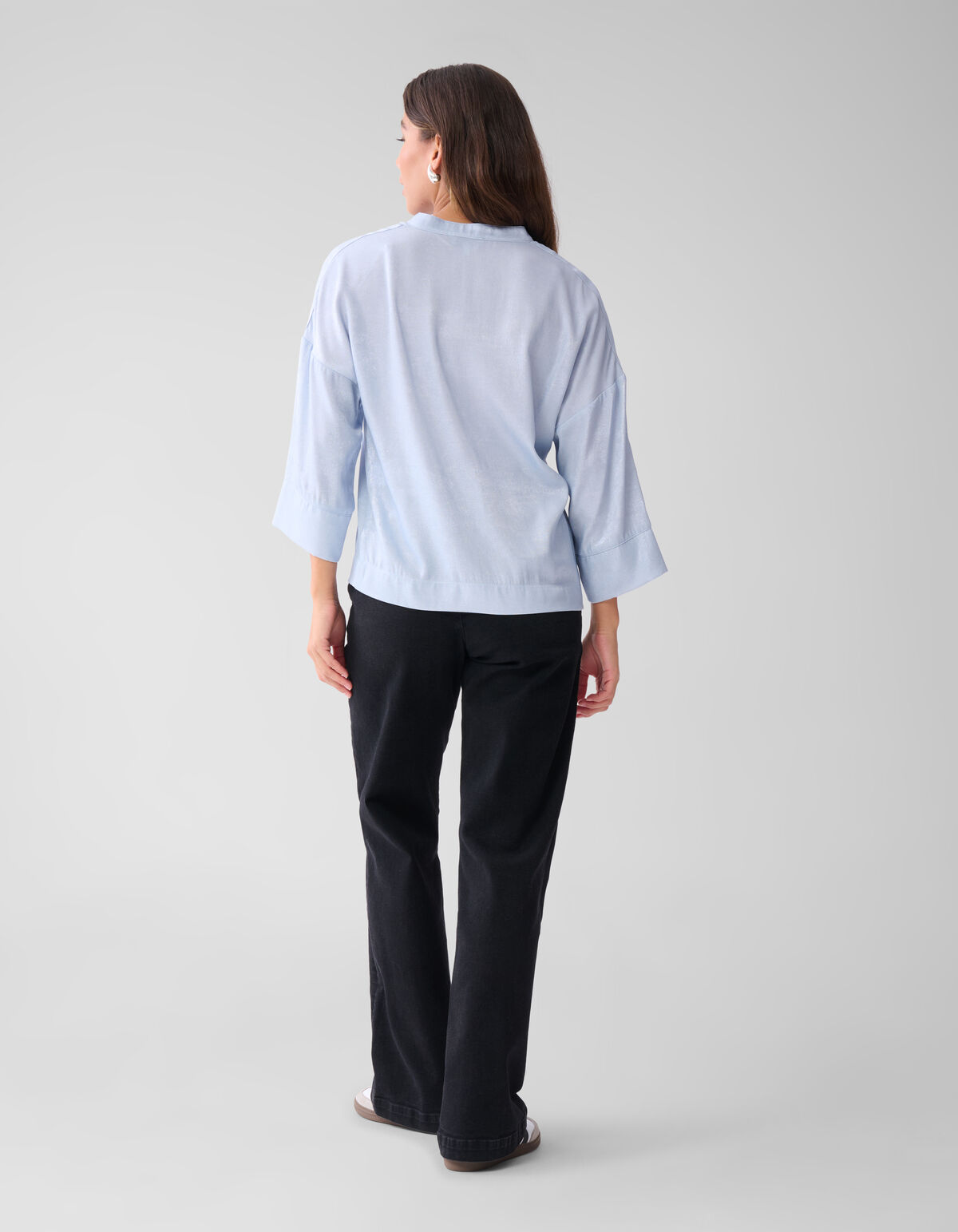 Shine Weite Bluse Hellblau SHOEBY WOMEN