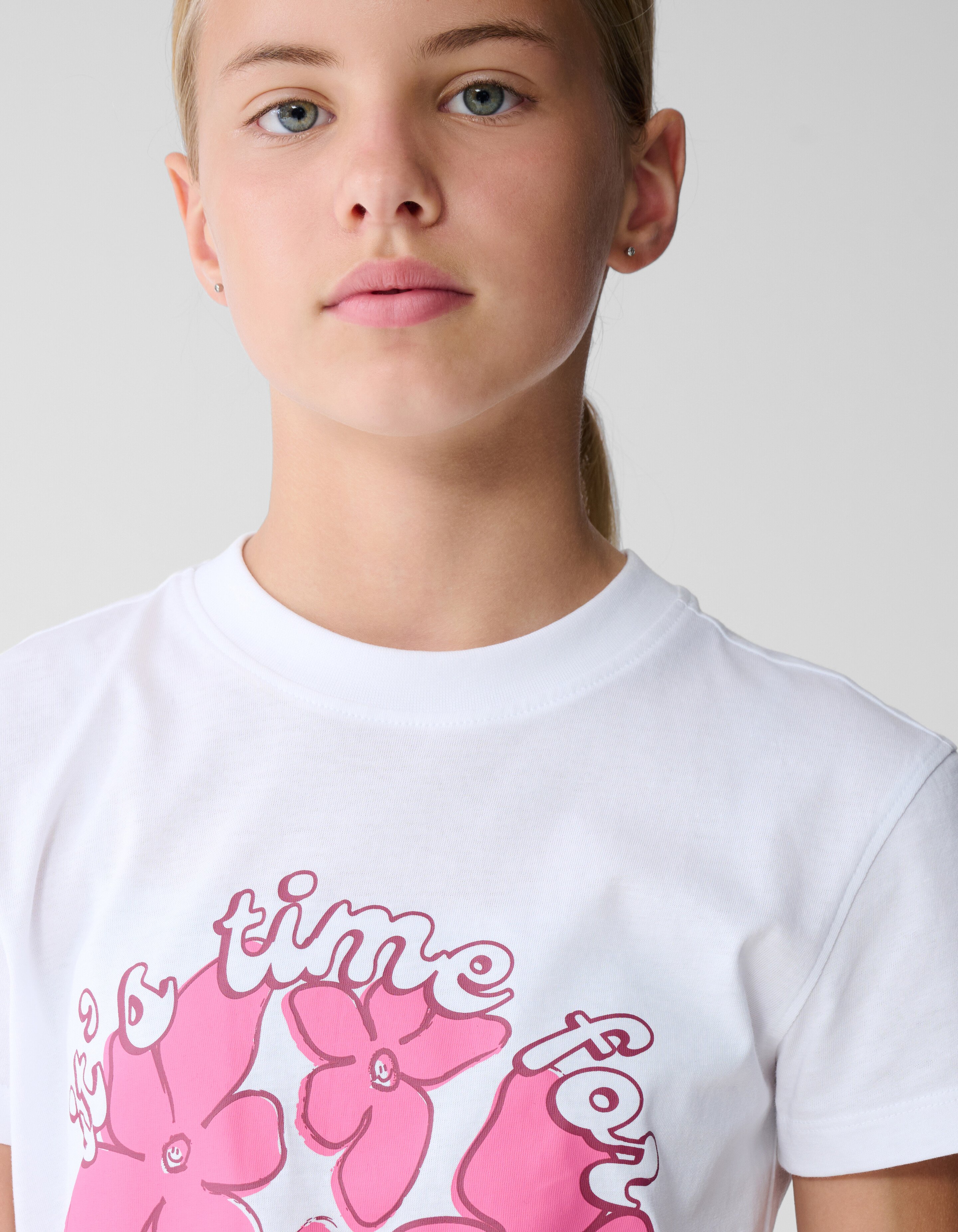 Rue De Fleur Kunst T-Shirt Weiß SHOEBY GIRLS