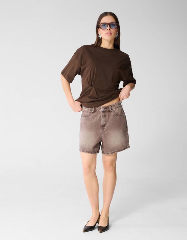 Braune Jeansshorts SHOEBY WOMEN