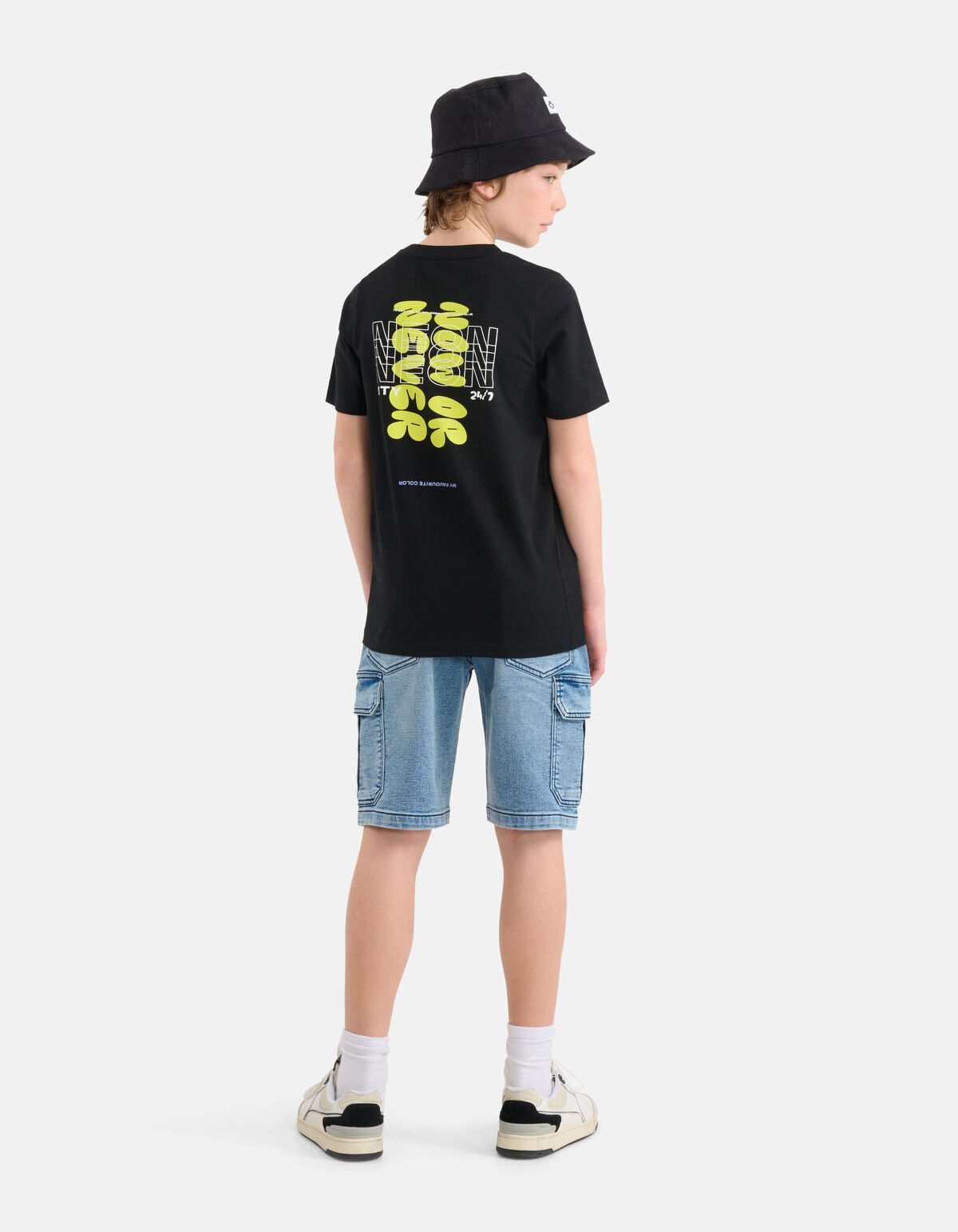 Neon Artwork T-shirt Schwarz SHOEBY BOYS