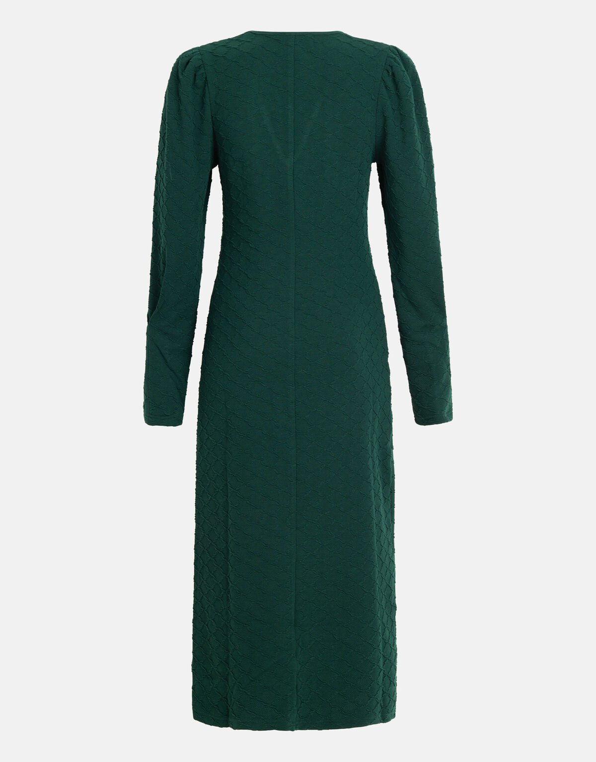 Struktur Midikleid Dunkelgrün SHOEBY WOMEN