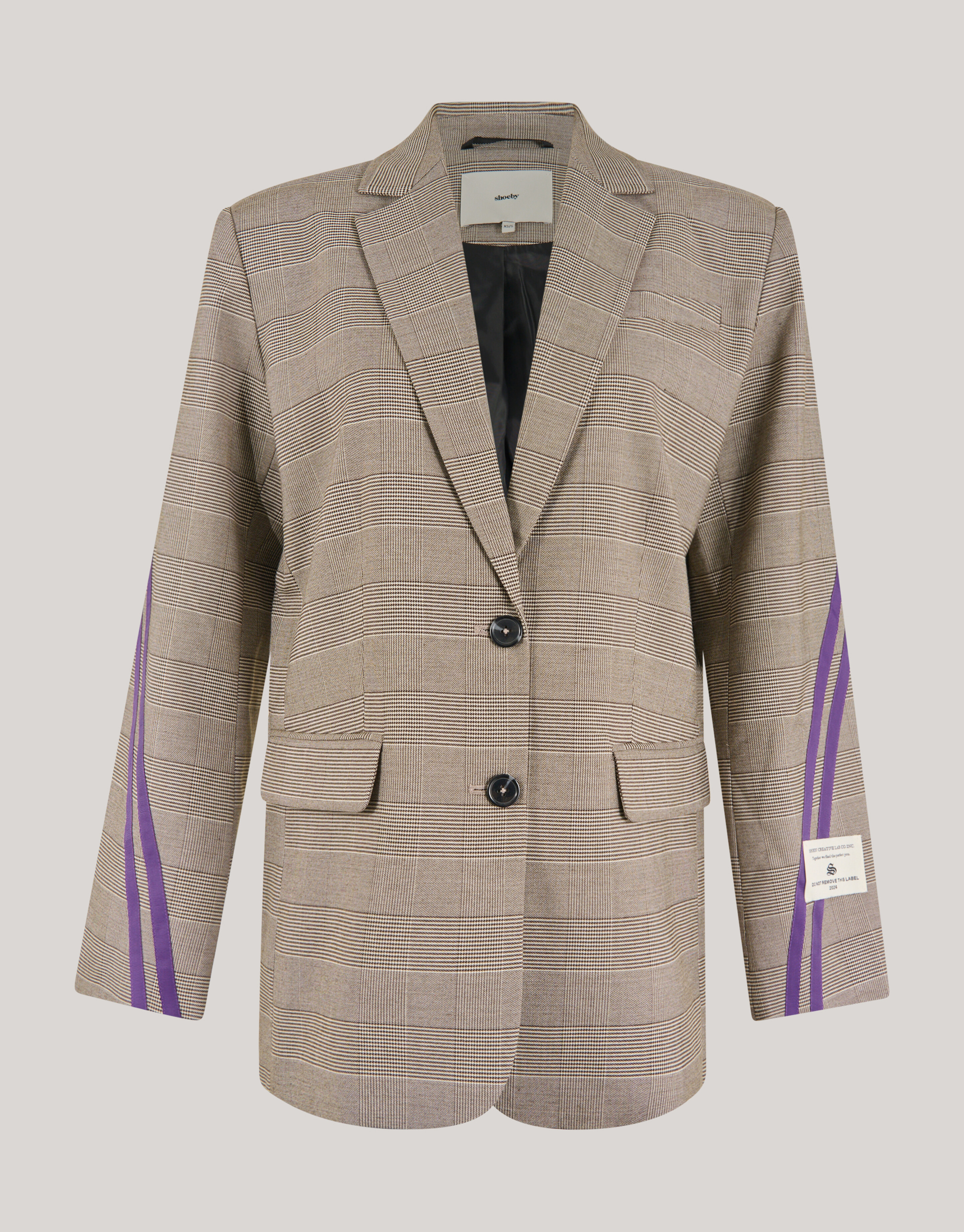Sportlich karierter Blazer Braun SHOEBY WOMEN