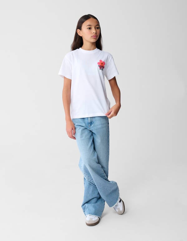 Happiness Artwork T-Shirt Wei&szlig; SHOEBY GIRLS