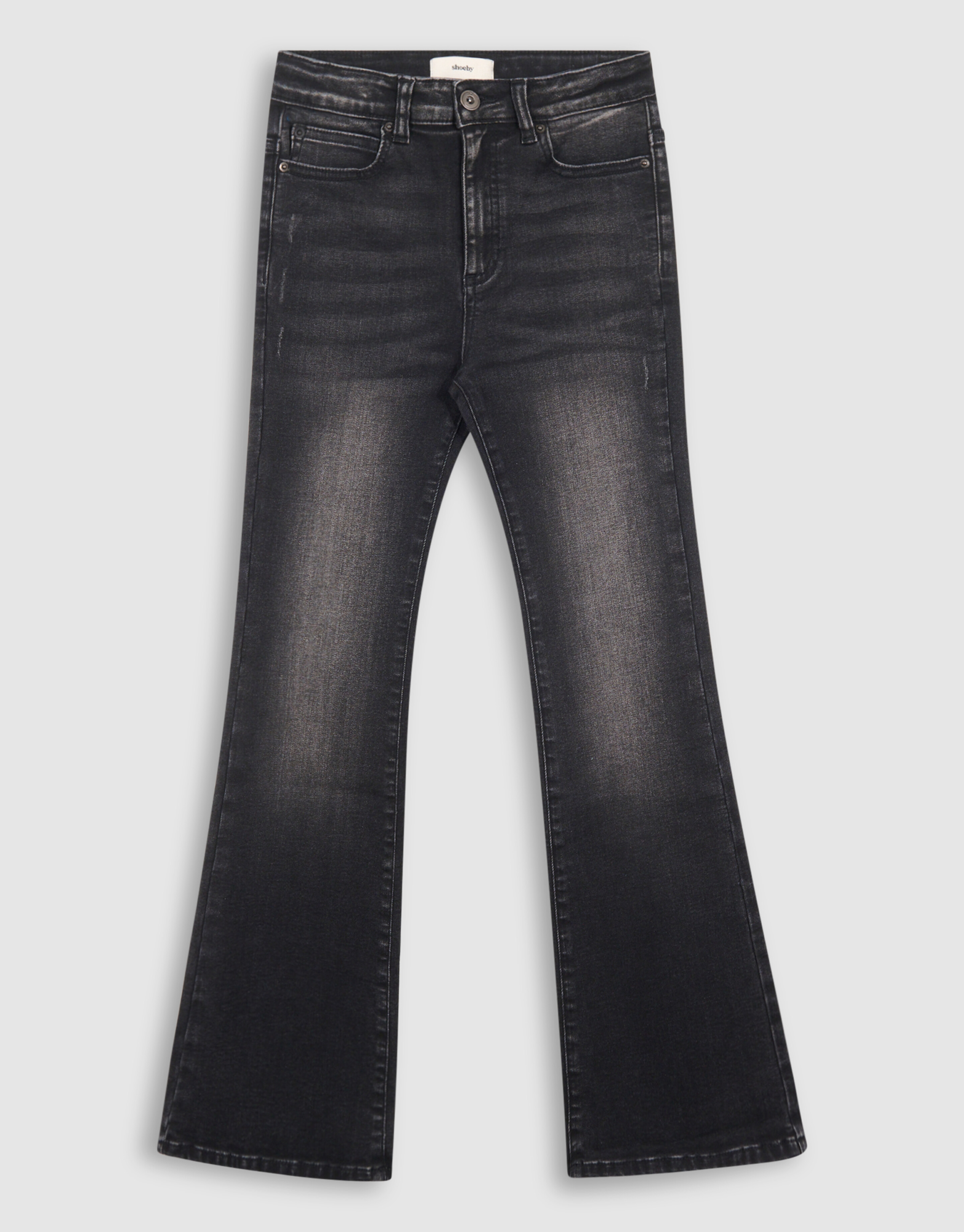 Flared Denim Jeans Zwart SHOEBY GIRLS