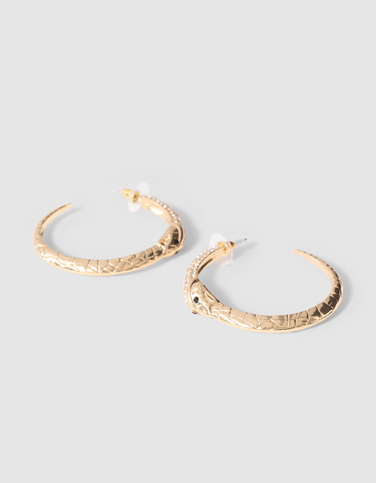 Schlangen-Creolen in Gold SHOEBY ACCESSOIRES