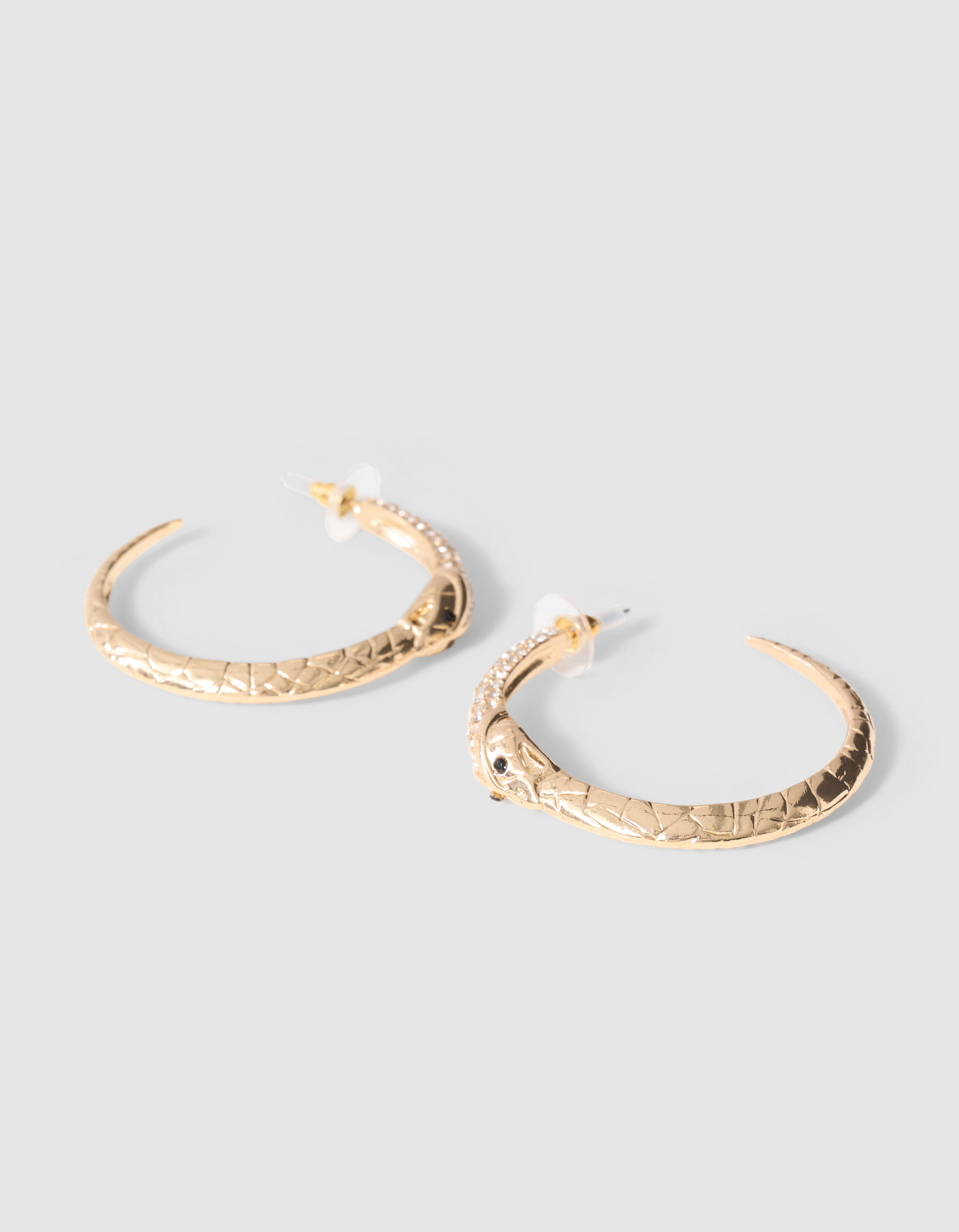 Schlangen-Creolen in Gold SHOEBY ACCESSOIRES