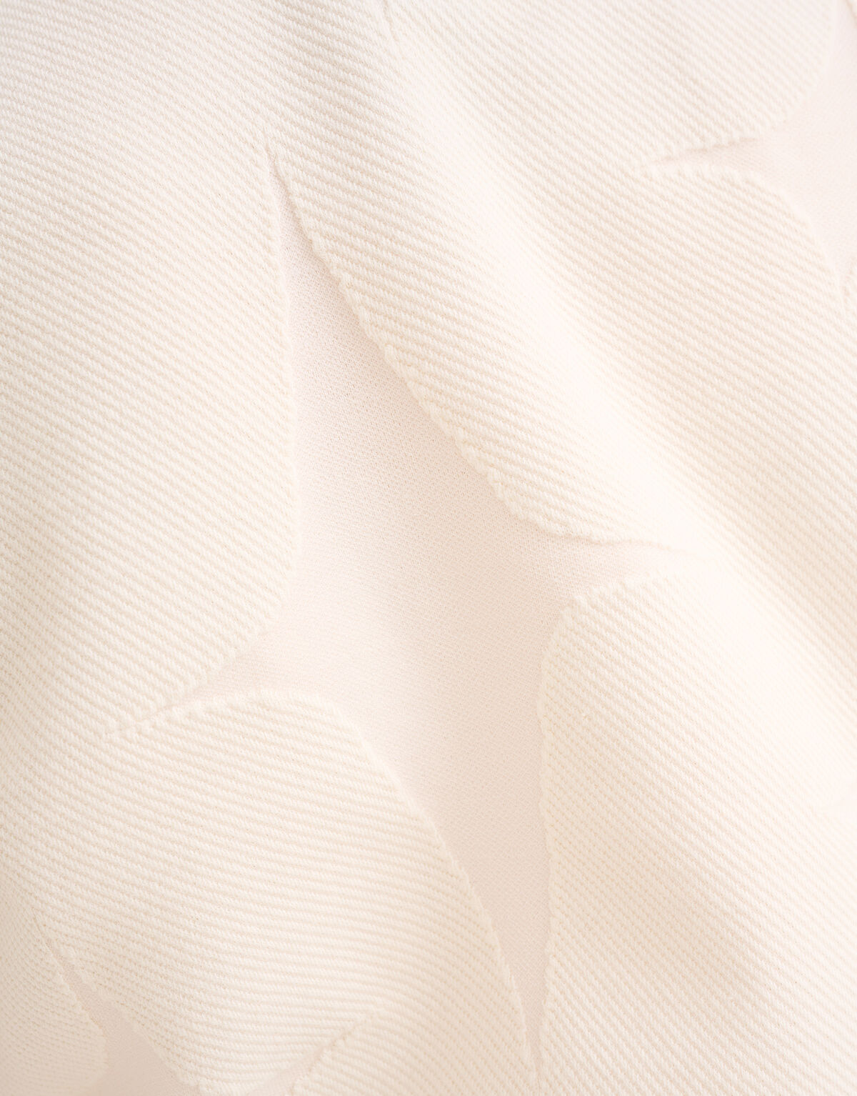 Twill Jersey Top Gebroken Wit SHOEBY GIRLS