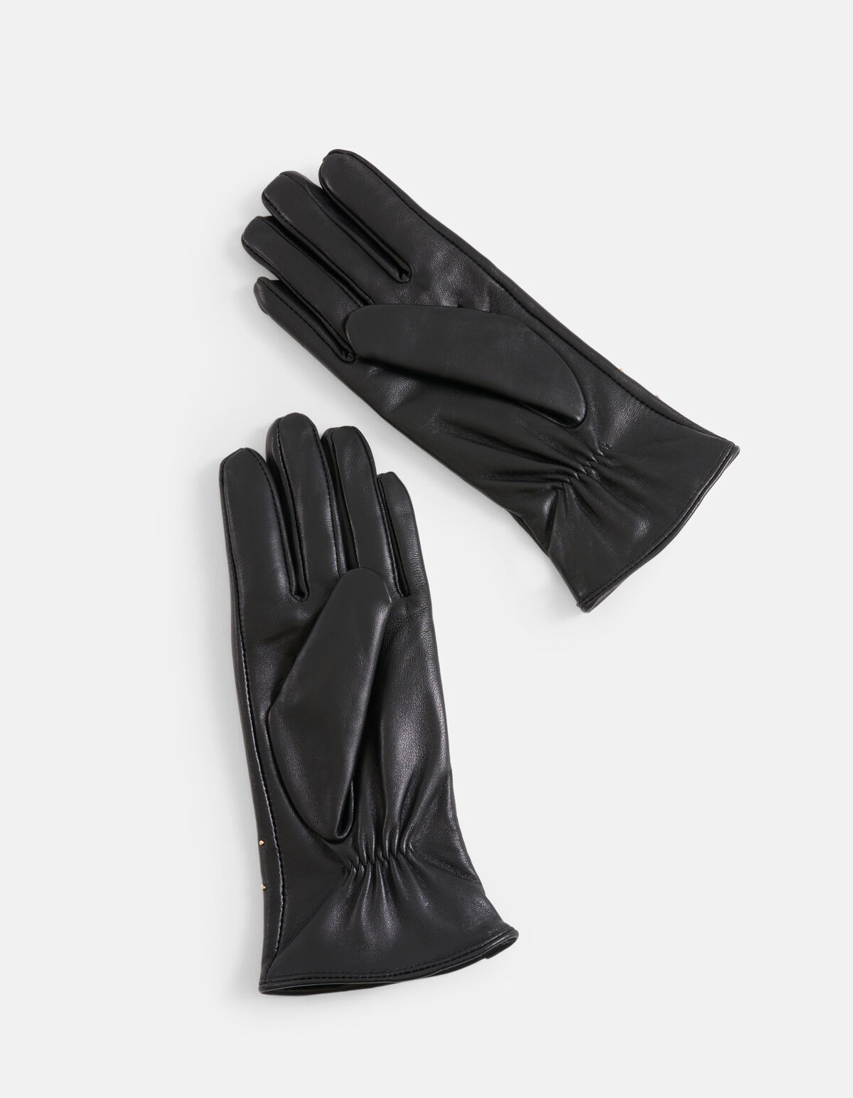 Leder Nieten Handschuhe Schwarz SHOEBY ACCESSOIRES