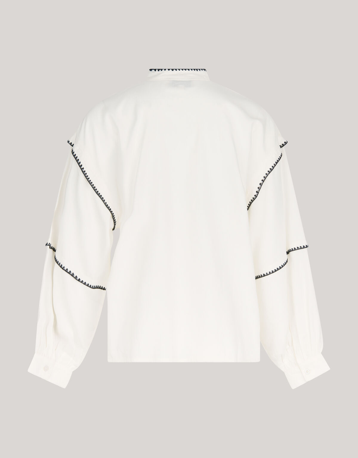 Stickerei Bluse Wit SHOEBY WOMEN