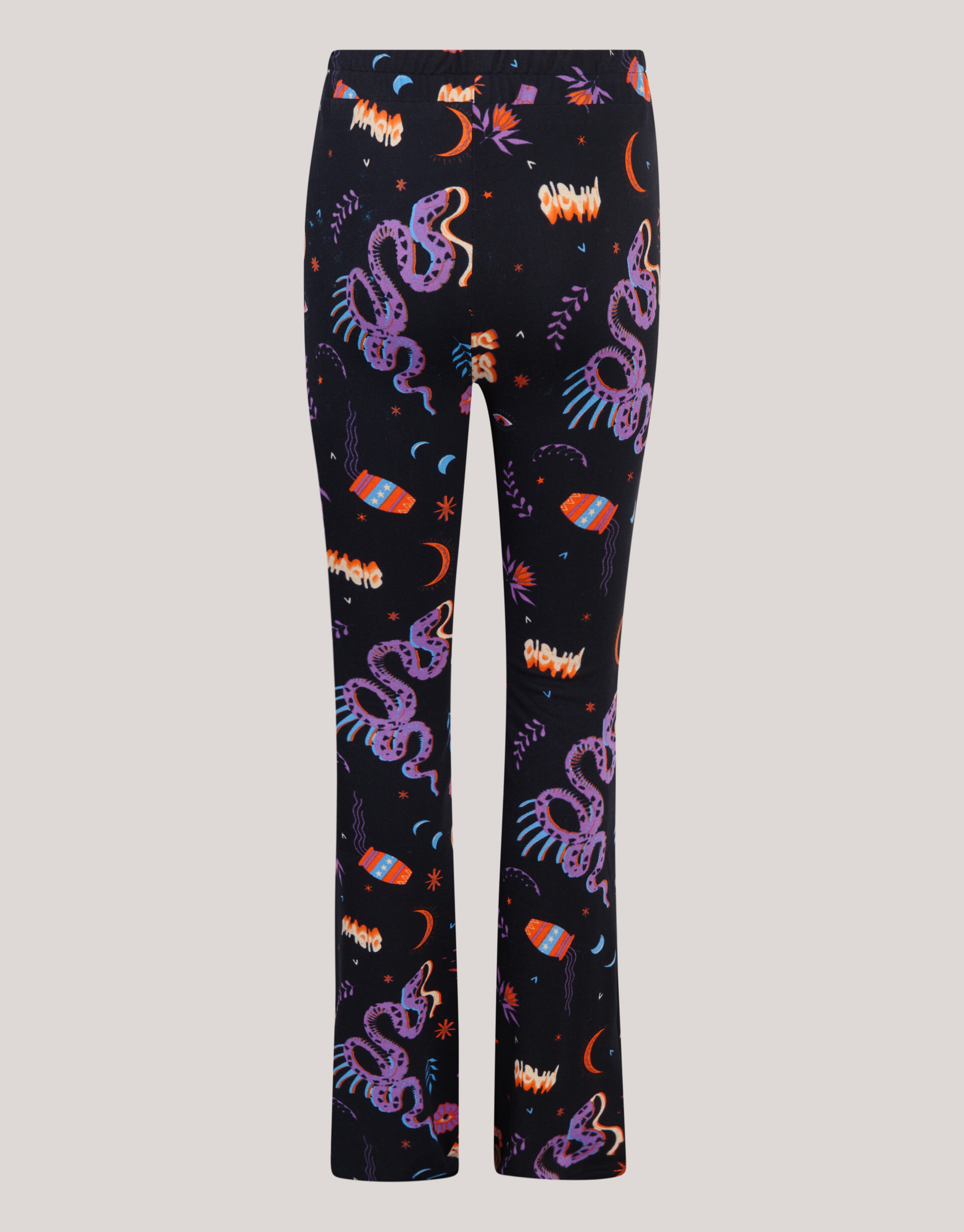 Bedruckte Flared Leggings Schwarz SHOEBY GIRLS