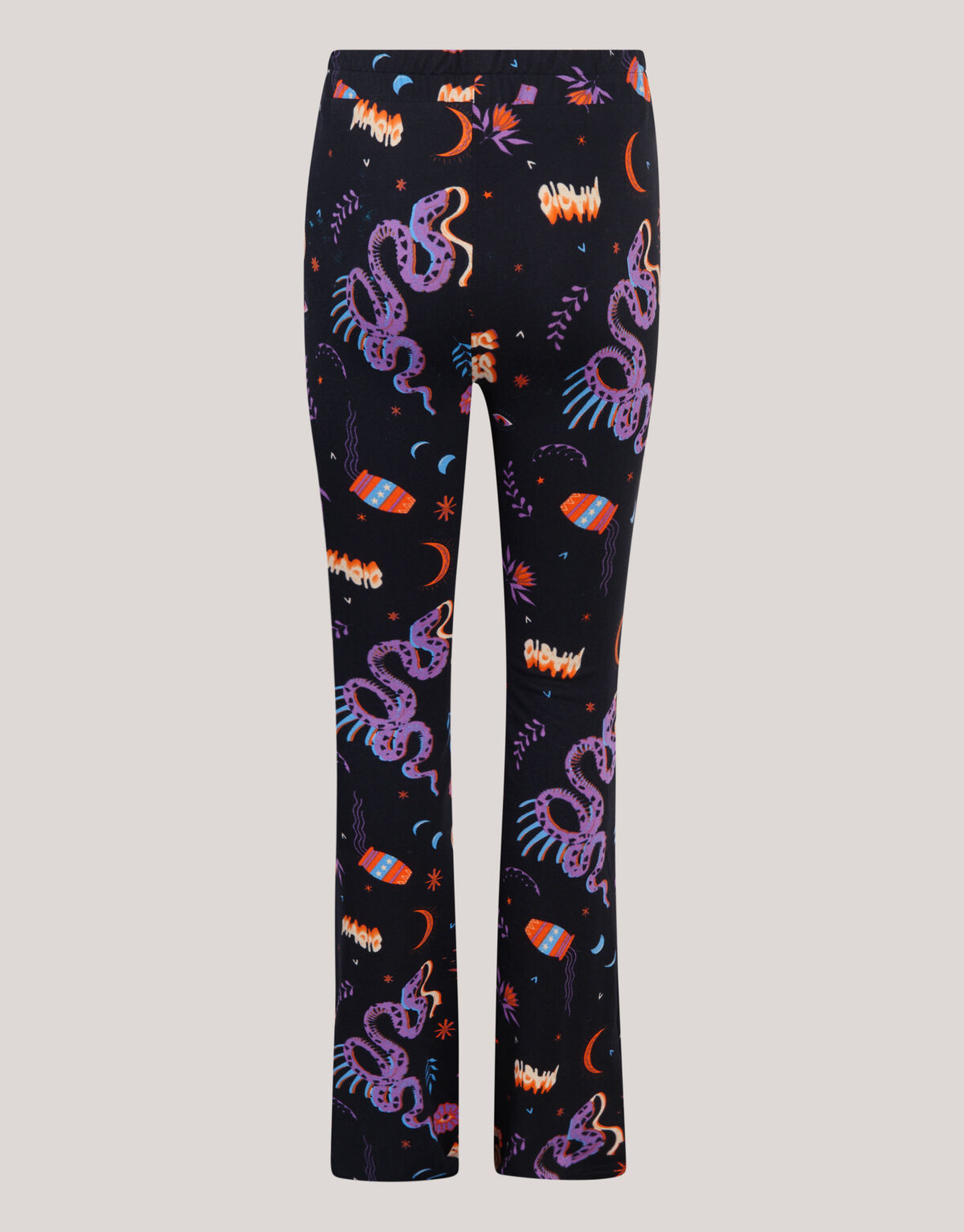 Bedruckte Flared Leggings Schwarz SHOEBY GIRLS