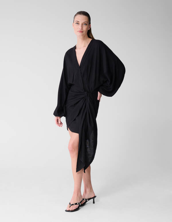 Wickel-Minikleid Schwarz von Lonneke SHOEBY WOMEN