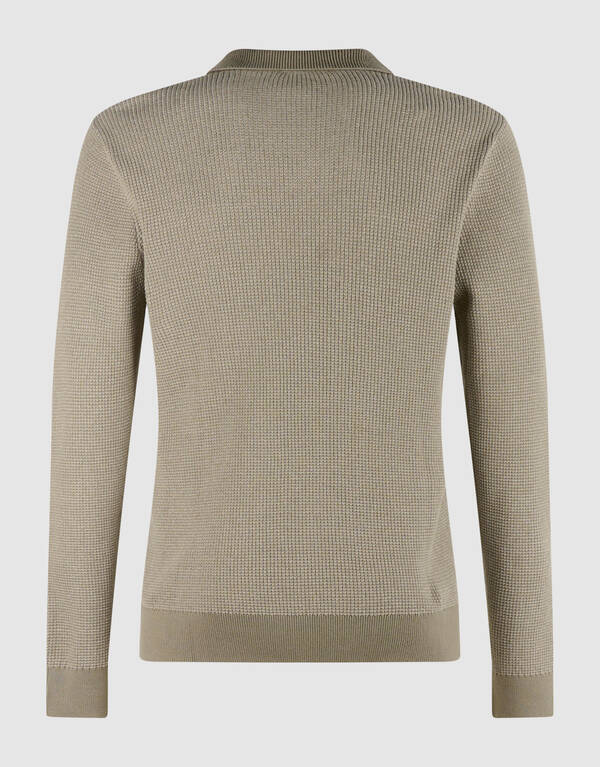 Gebreide Polo Trui Groen SHOEBY MEN