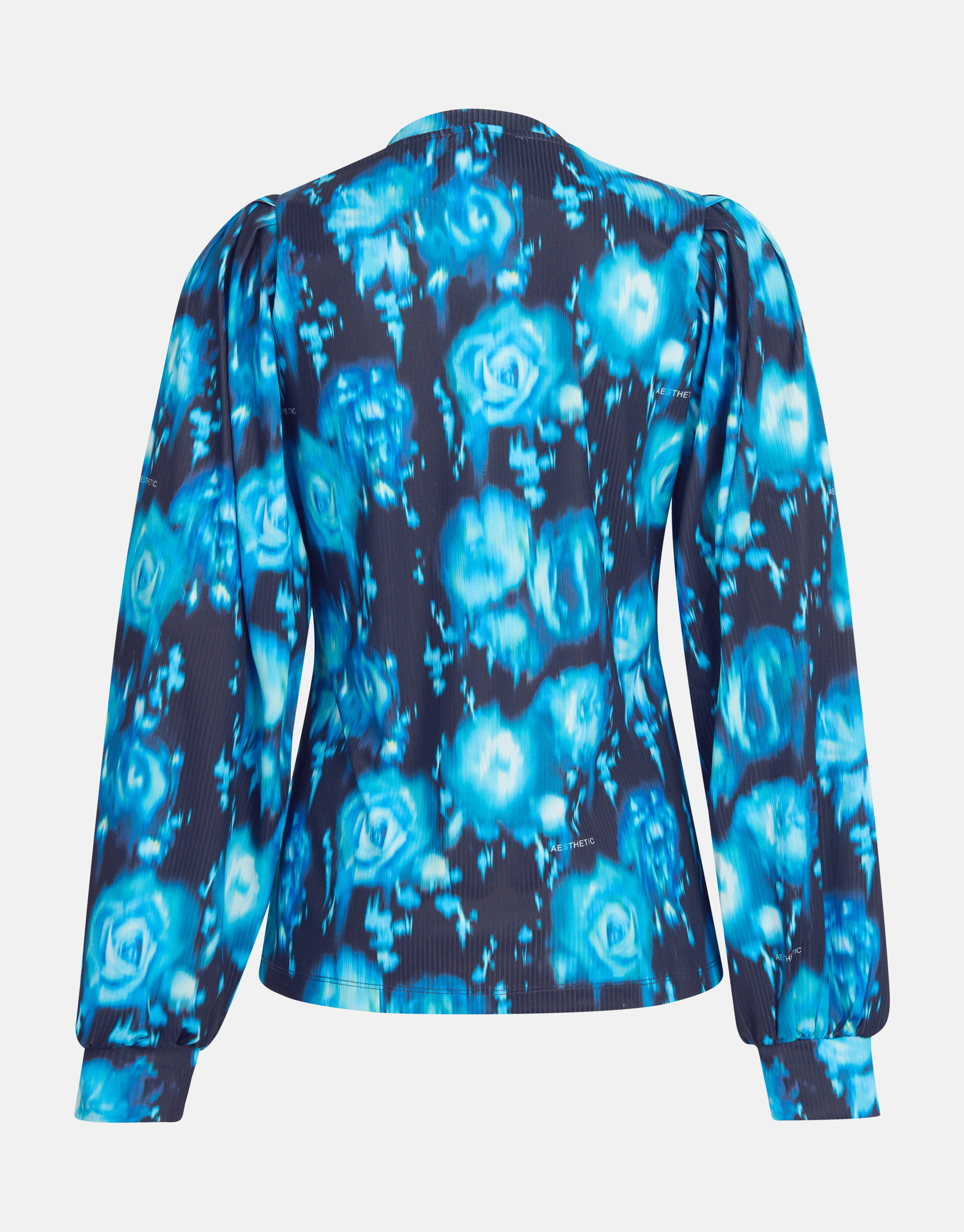 Rippstrick-Langarmshirt Blau SHOEBY WOMEN