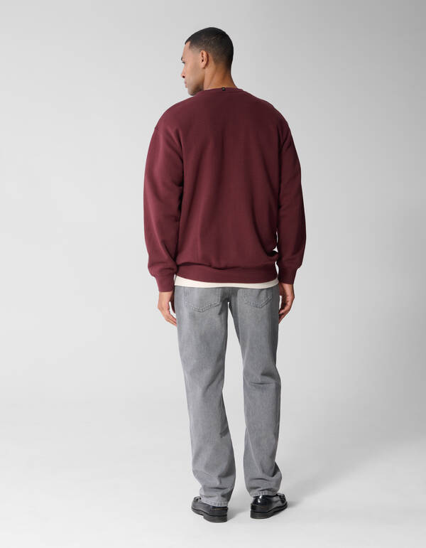 Crewneck Pullover Dunkelrot SHOEBY MEN