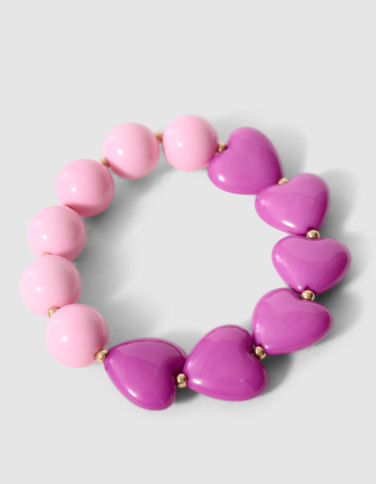 Herz Armband Rosa/Lila SHOEBY ACCESSOIRES