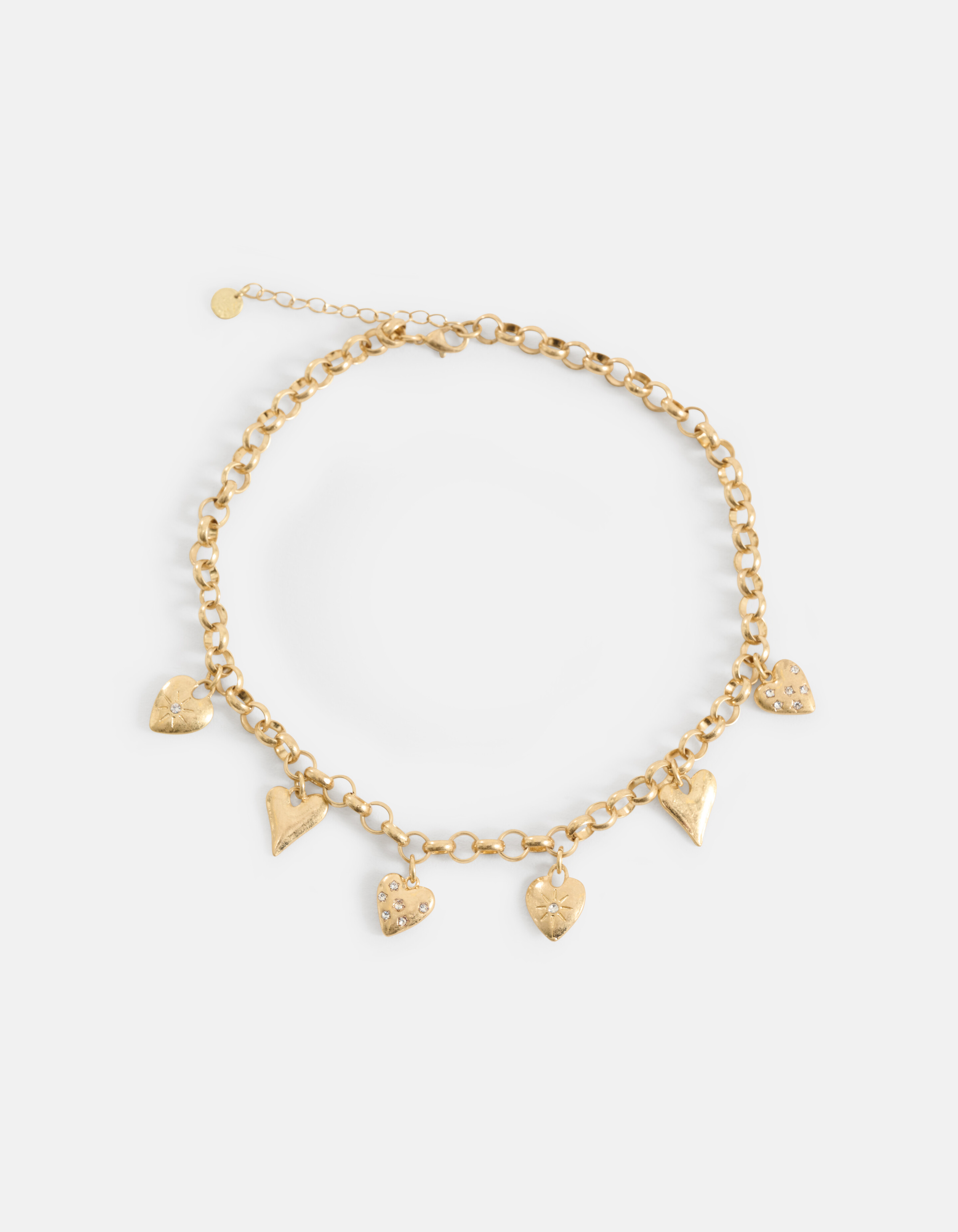 Multi Herz Halskette Gold SHOEBY ACCESSOIRES