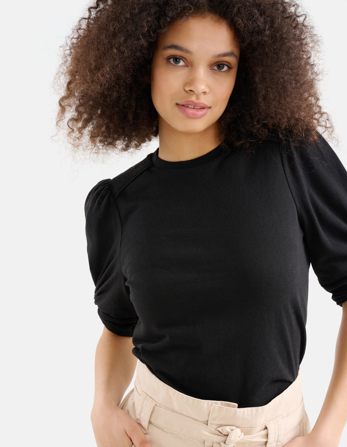 Knot-T-Shirt Schwarz SHOEBY WOMEN