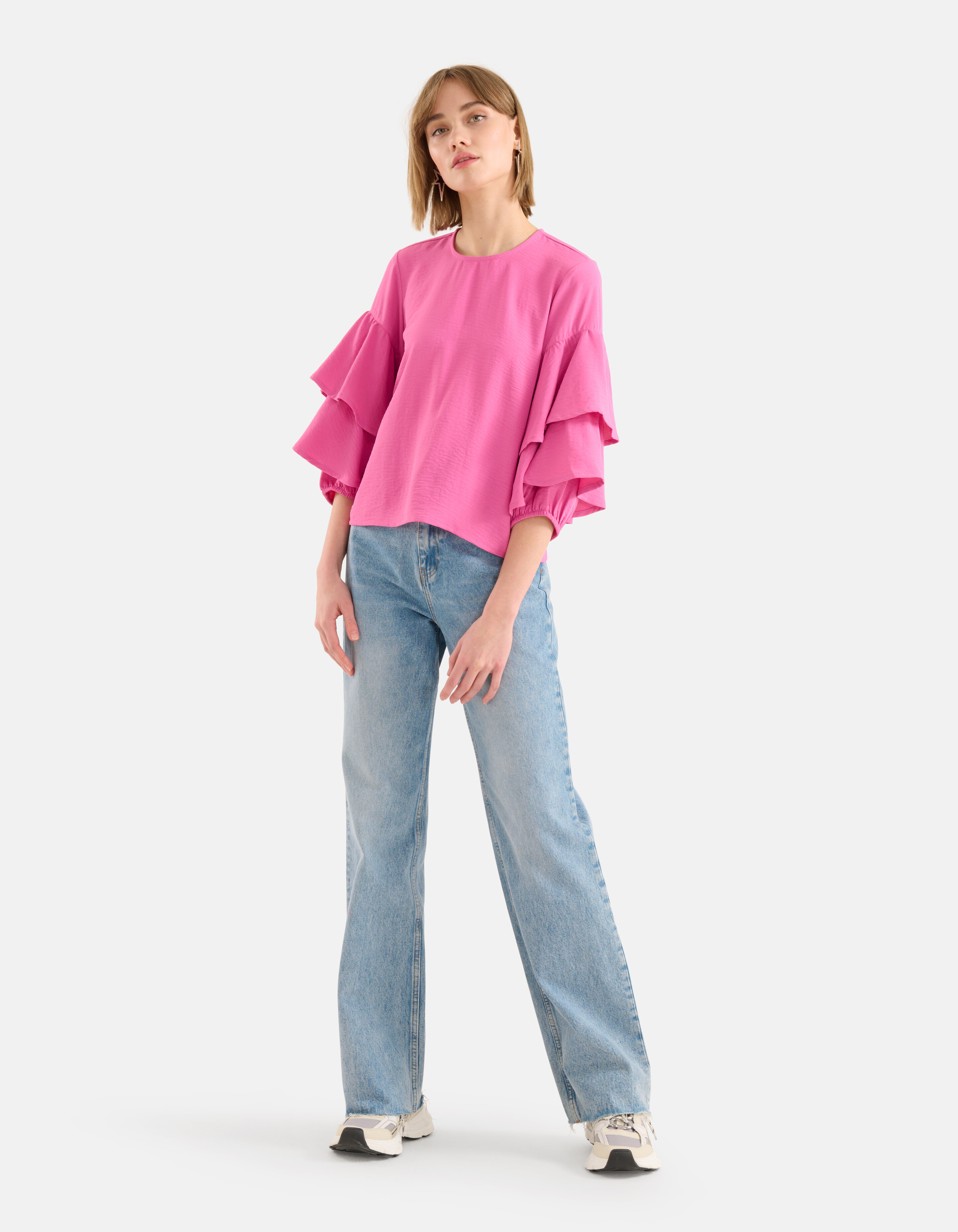 Rüschenbluse Rosa SHOEBY WOMEN