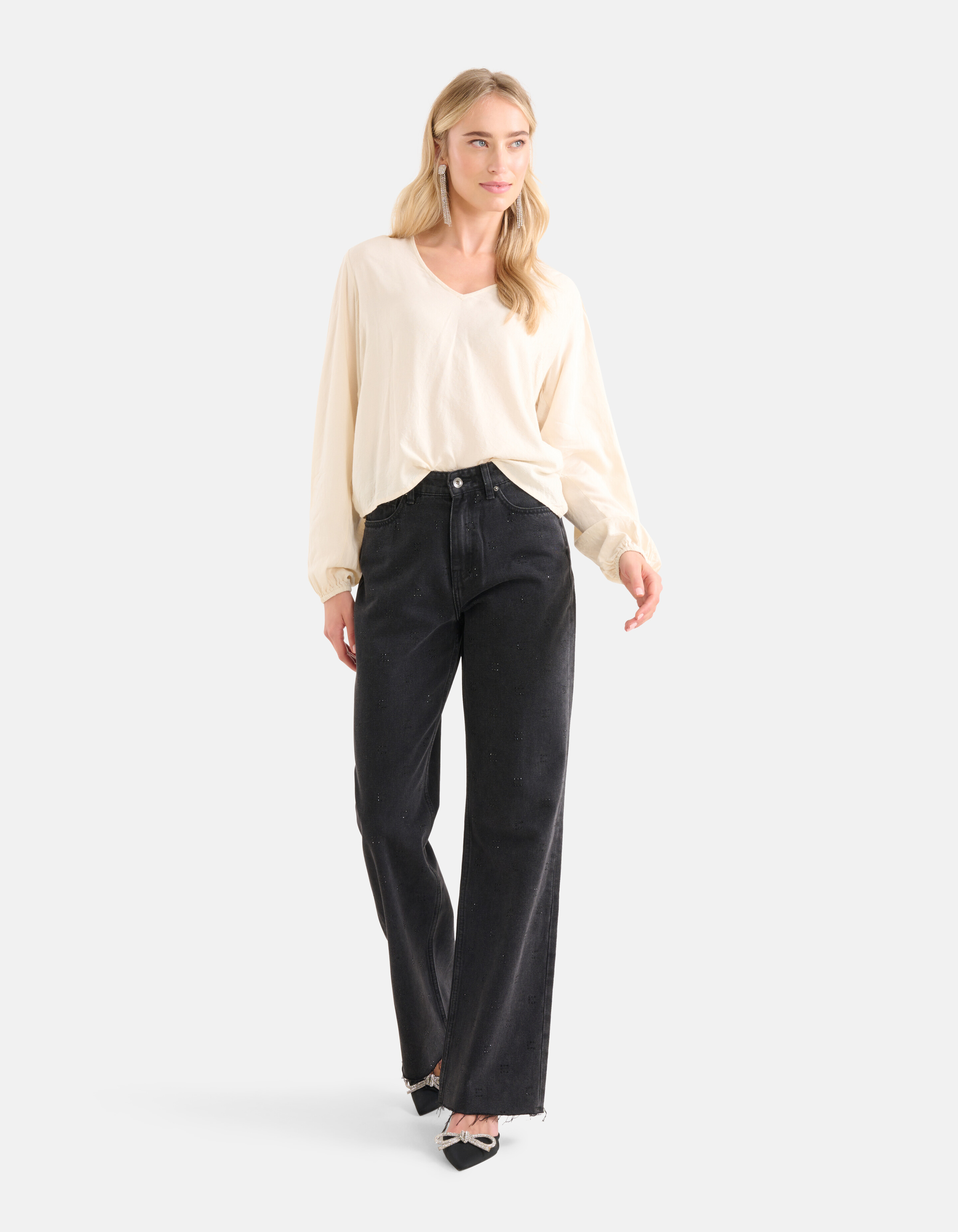 Strukturiertes Oberteil Off White SHOEBY WOMEN
