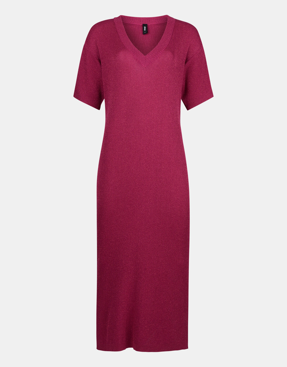 Glitzer V-Ausschnitt Kleid EKSEPT