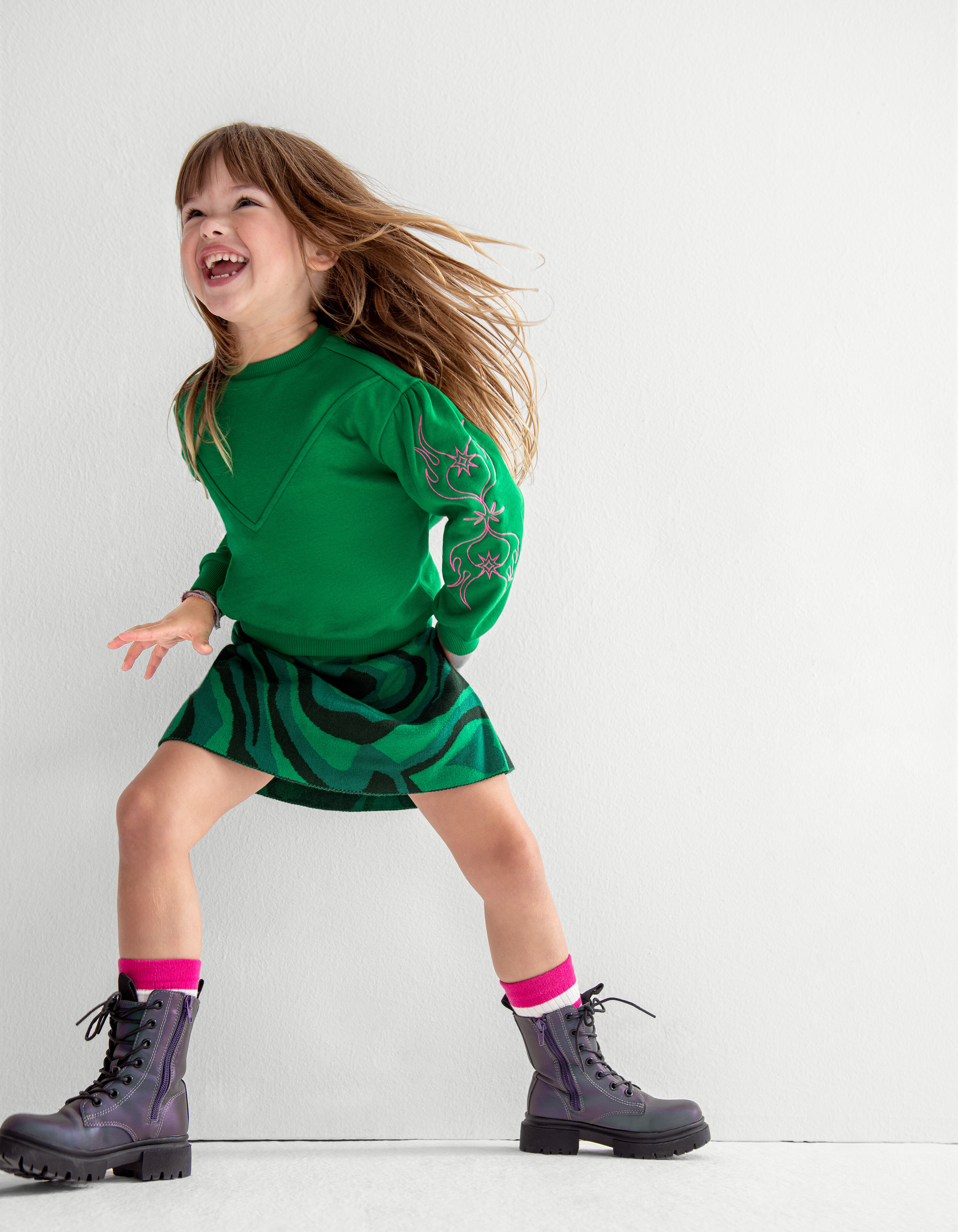 Bedruckter Rock Grün SHOEBY GIRLS
