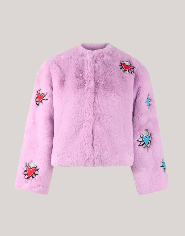 Kunstpelz Jacke Hell Lila SHOEBY WOMEN