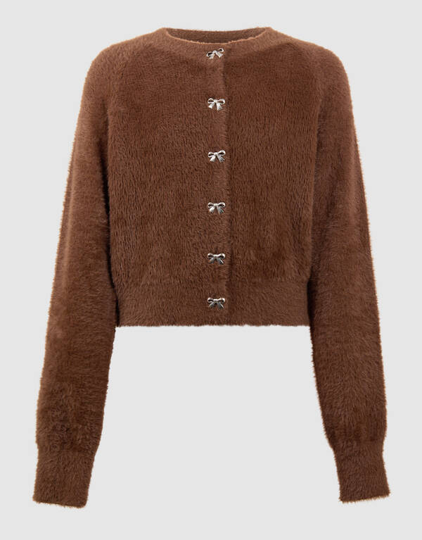 Braune Weste mit Schleife SHOEBY GIRLS