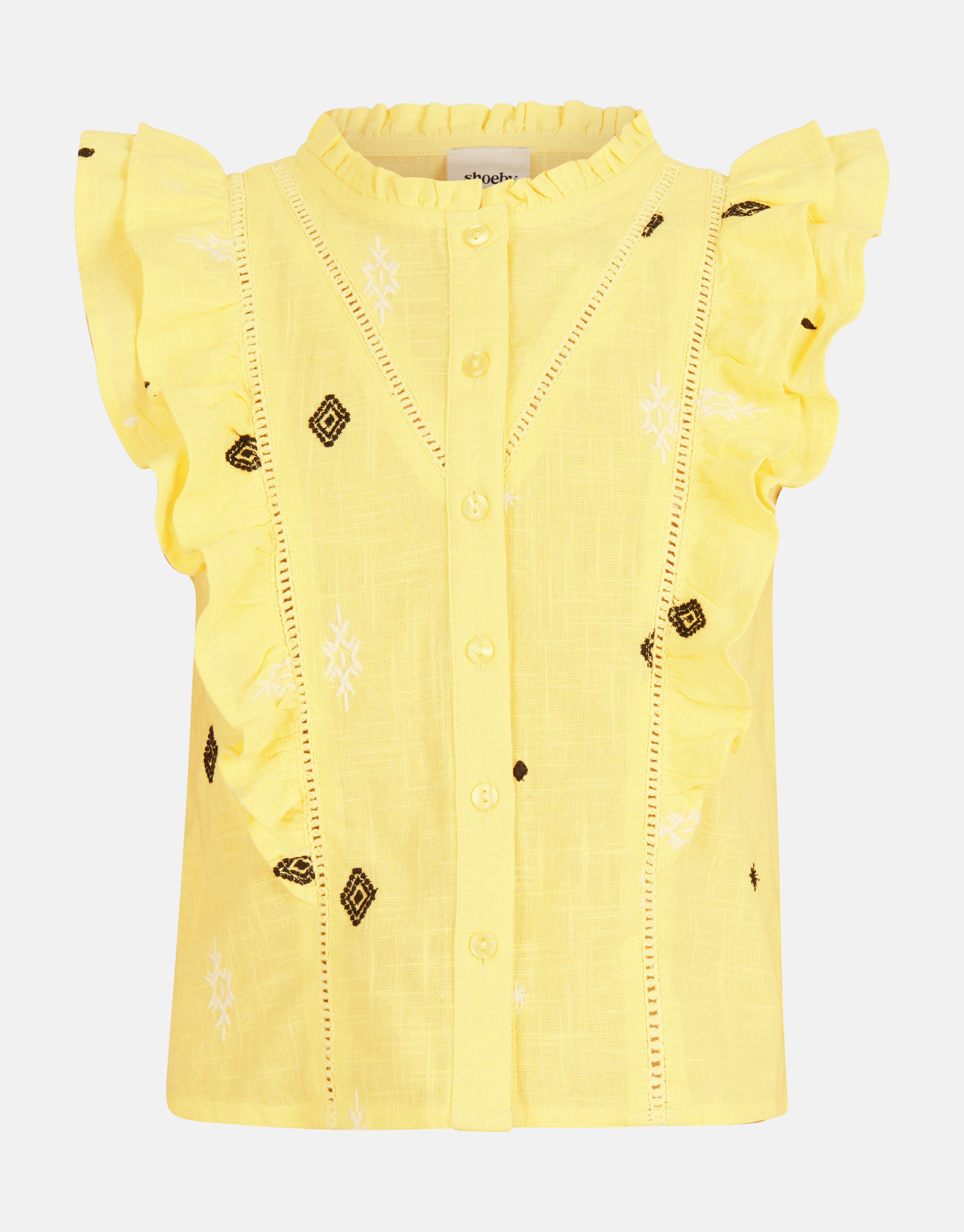Bluse mit Stickerei Gelb SHOEBY GIRLS