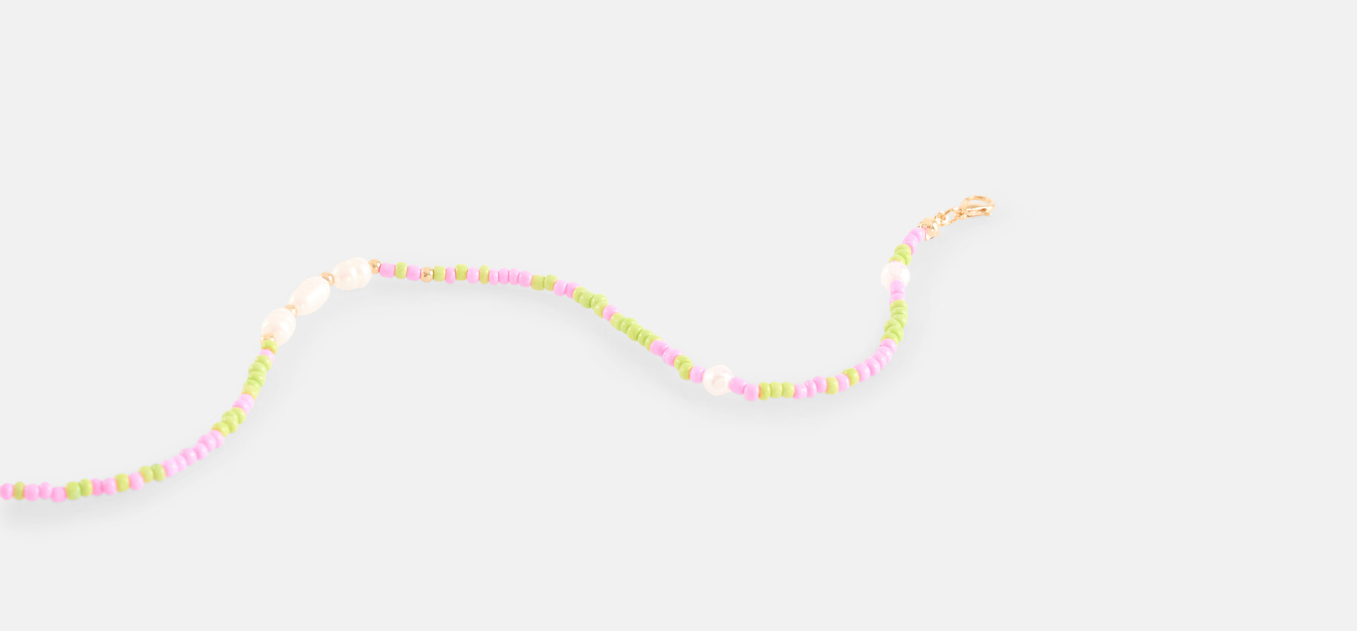 Bunte Perlenkette Rosa SHOEBY ACCESSOIRES