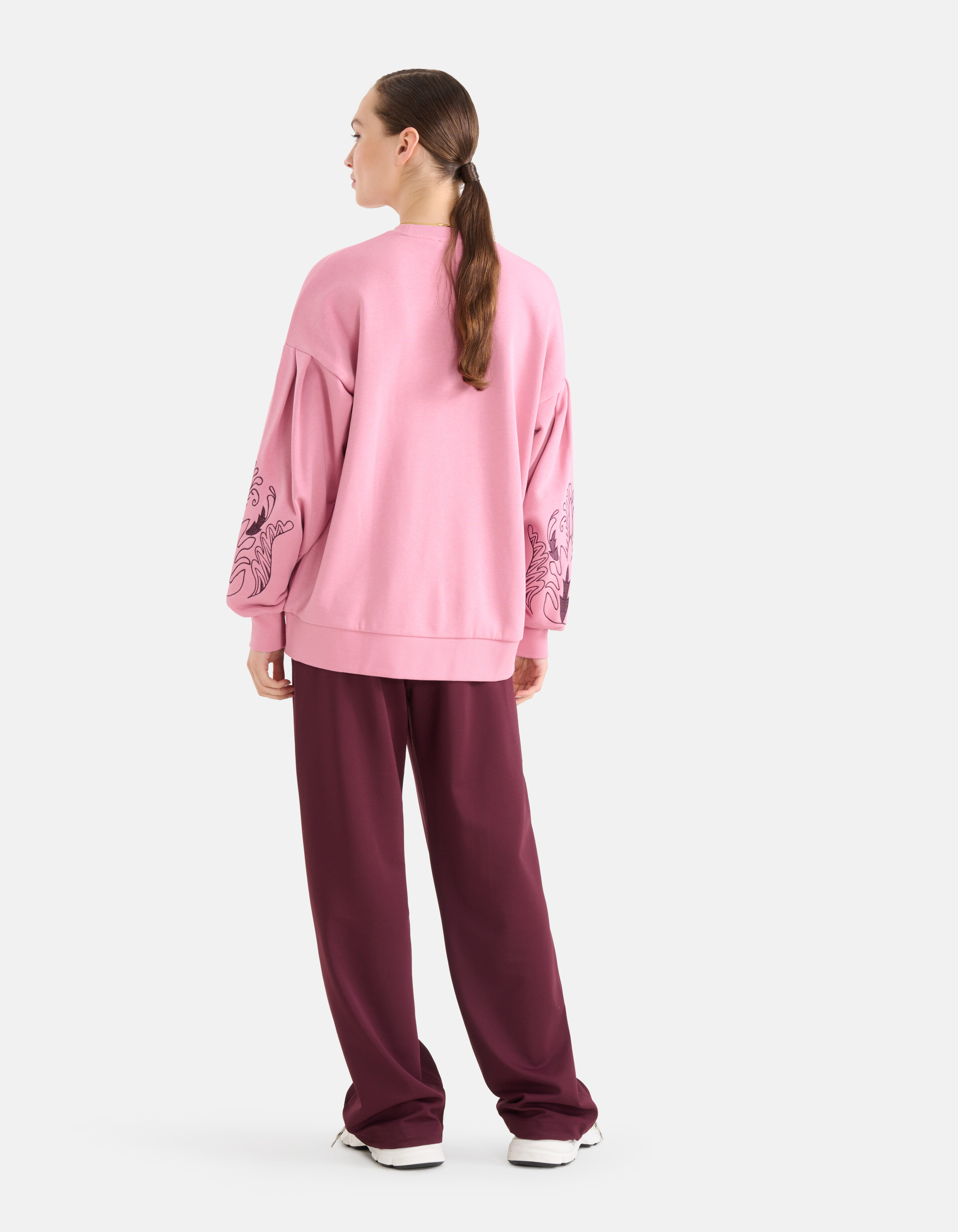 Pullover mit Stickerei Rosa SHOEBY WOMEN