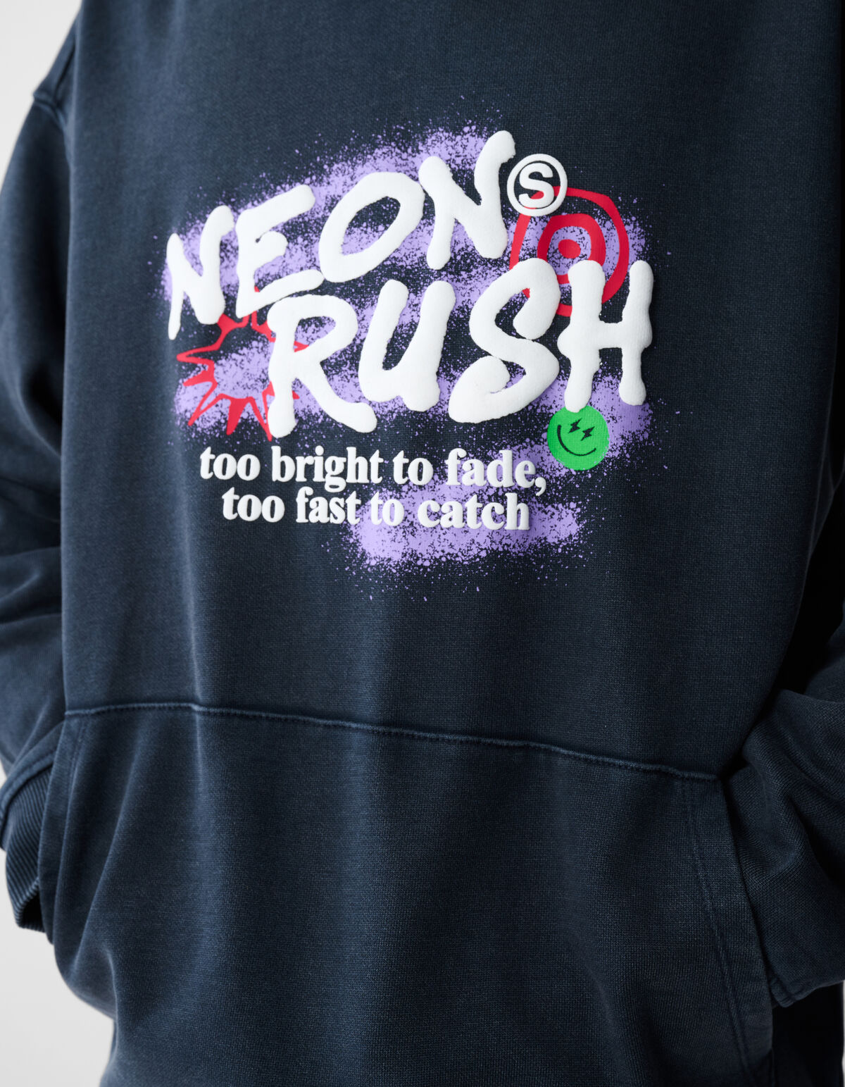 Neon Rush Artwork Hoodie Grau SHOEBY BOYS