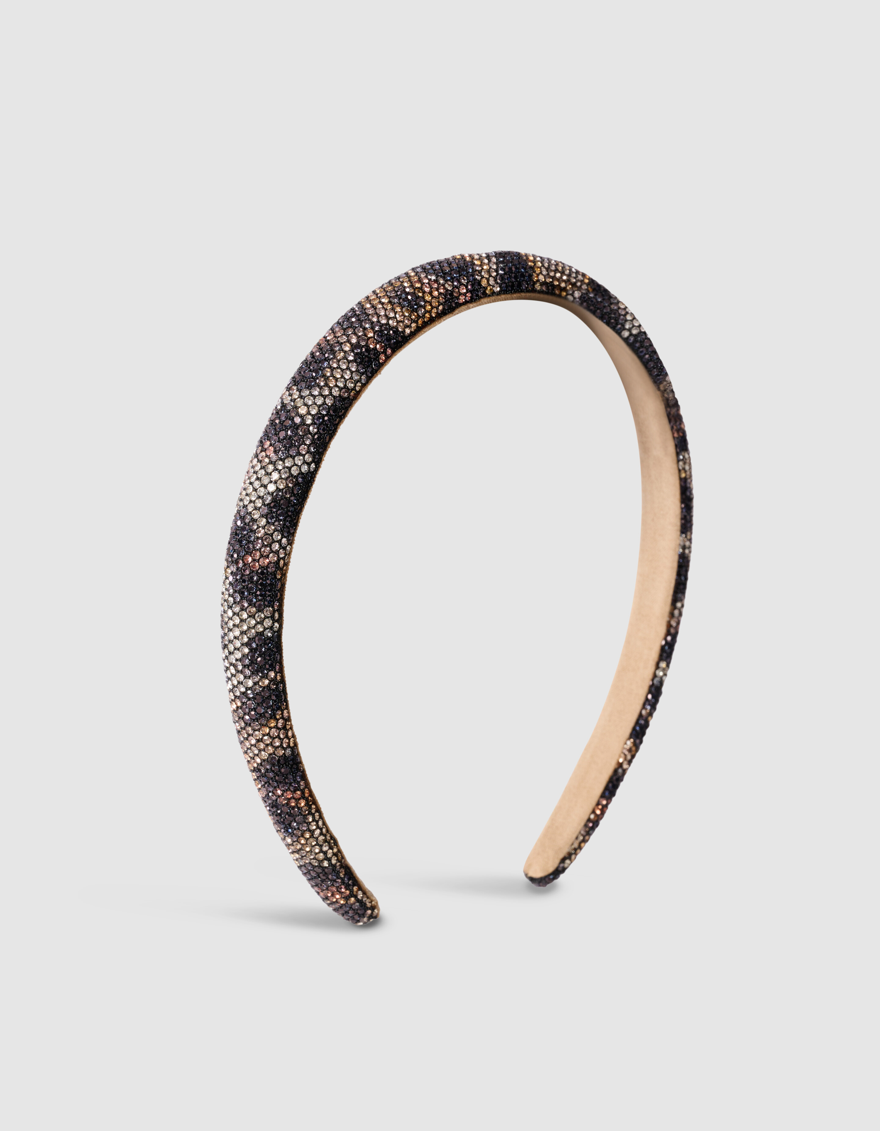 Strass Leopard Haarband Braun SHOEBY ACCESSOIRES