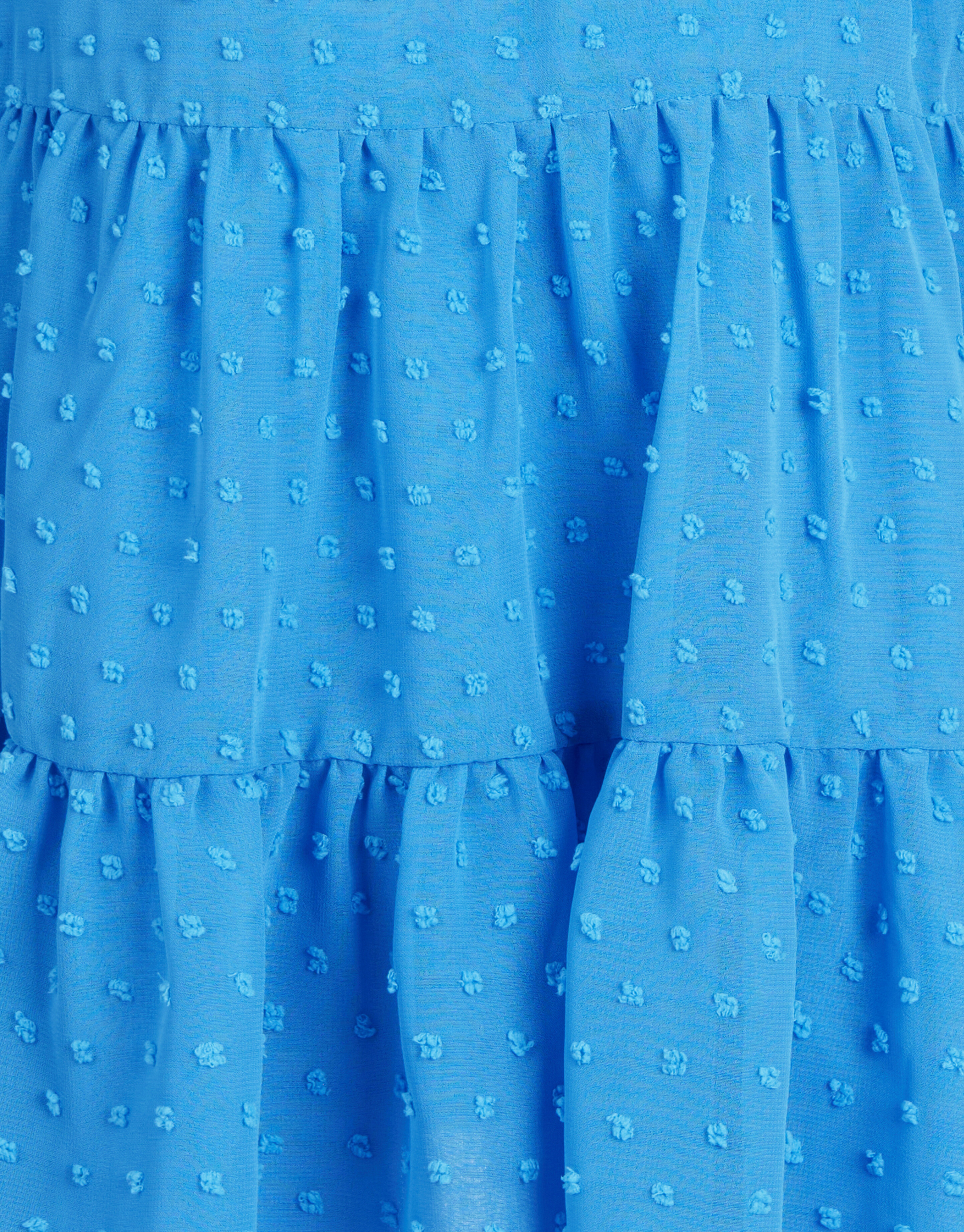 Chiffon-Pünktchenkleid Blau SHOEBY GIRLS