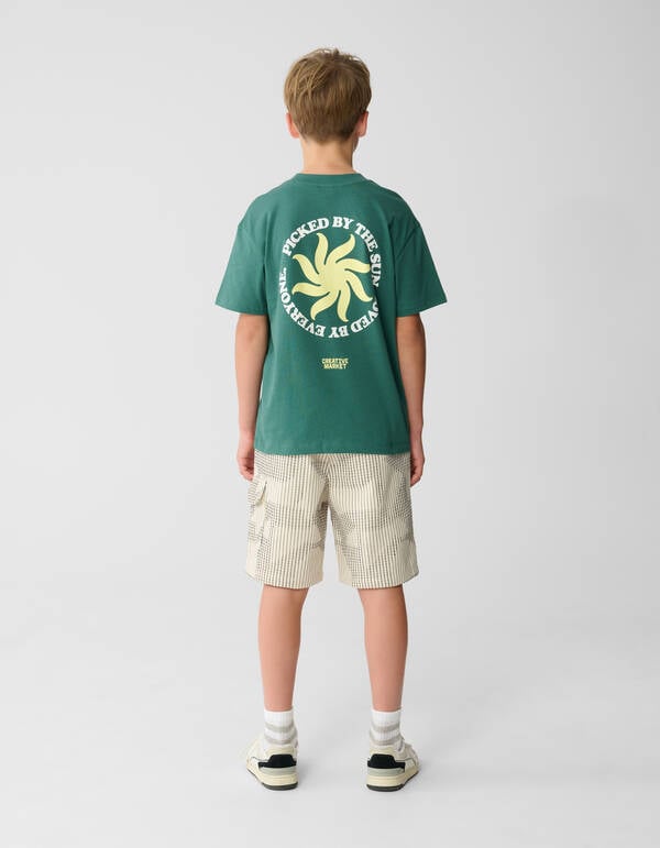 Waffle Stripe Short Off-White SHOEBY BOYS