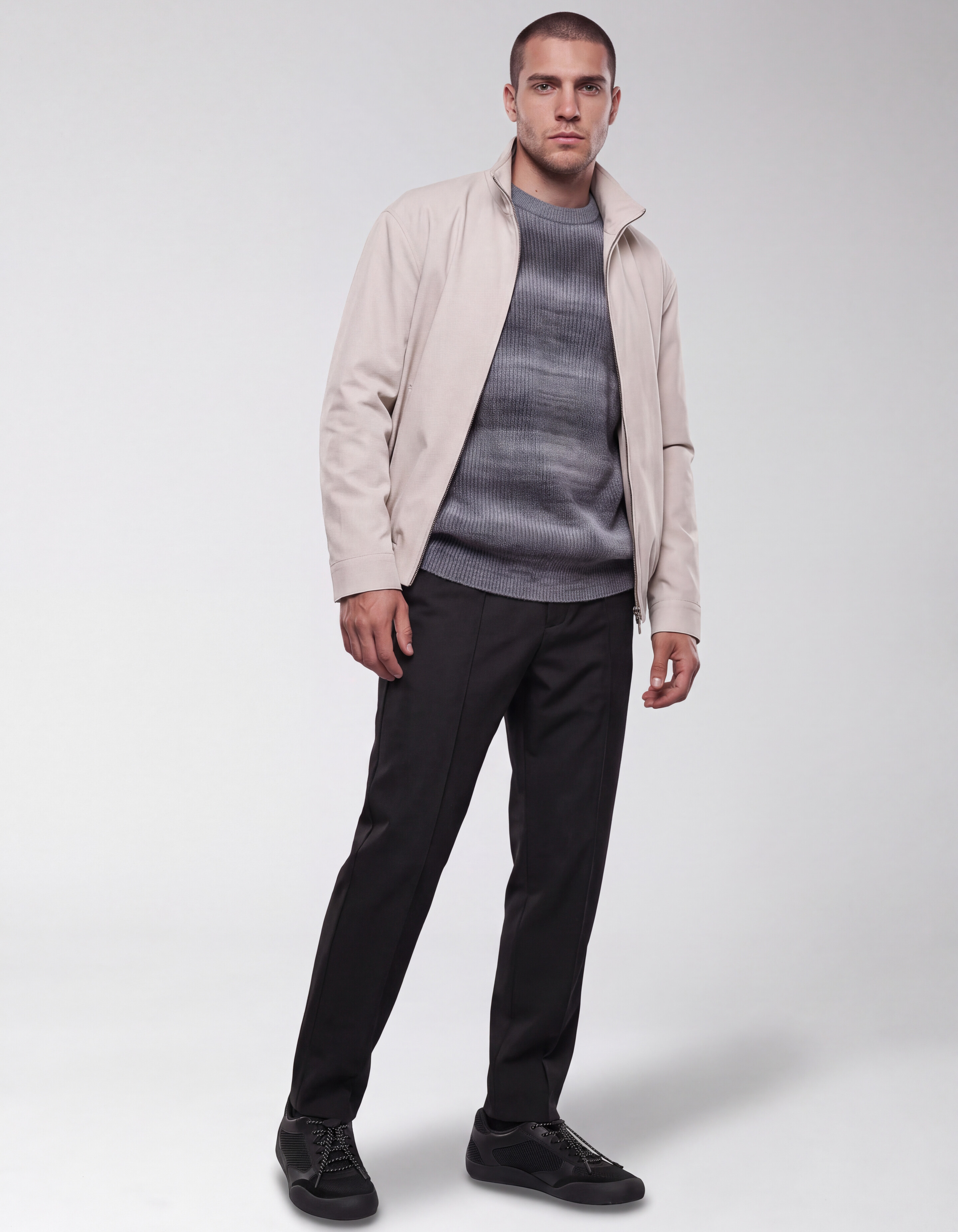 Twill Pintuck Hose Schwarz SHOEBY MEN