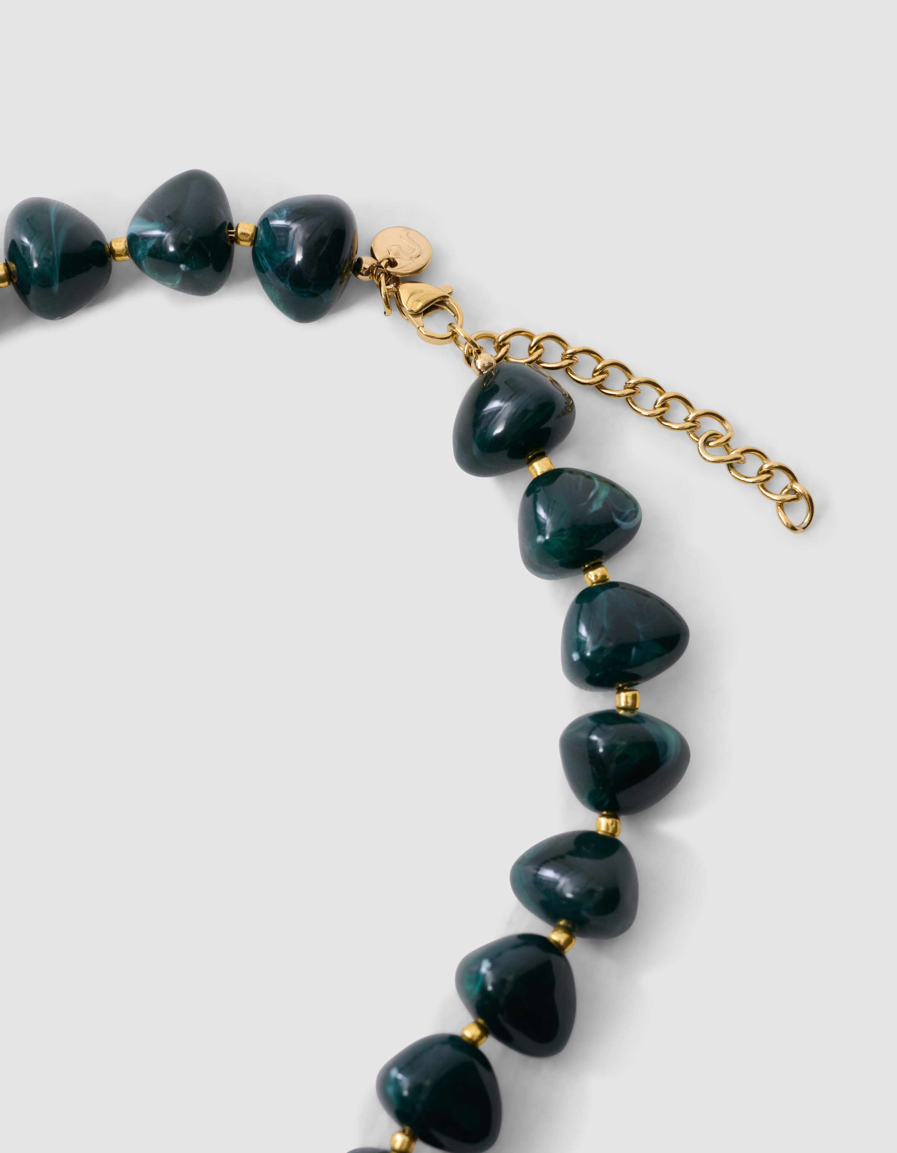 Blumen-Halskette Dunkelgr&uuml;n SHOEBY ACCESSOIRES