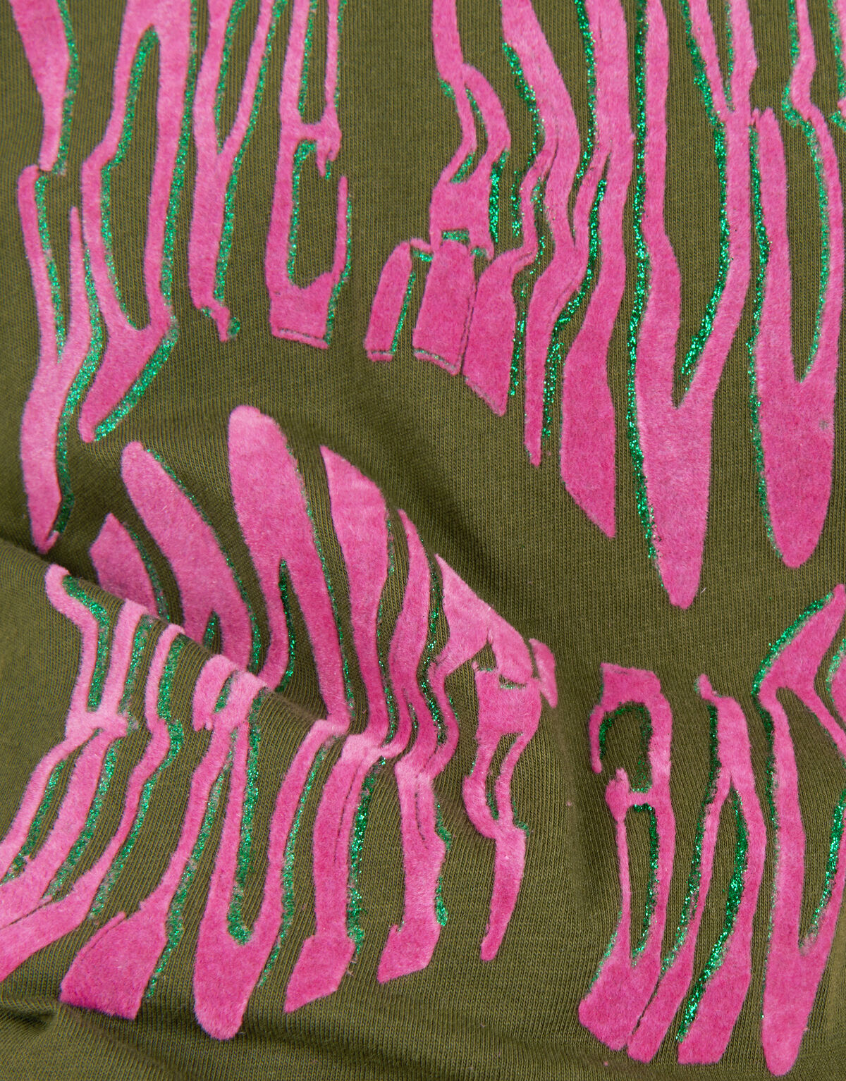 Bedrucktes T-shirt Dunkelgrün SHOEBY GIRLS