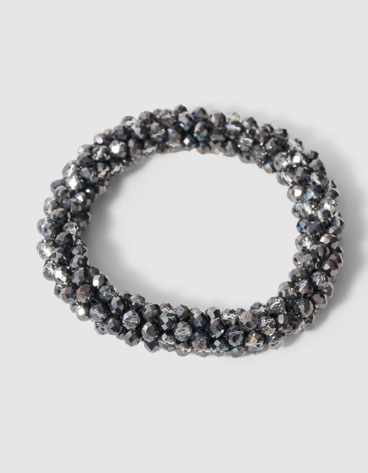 Beaded Elastische Armband Silber SHOEBY ACCESSOIRES