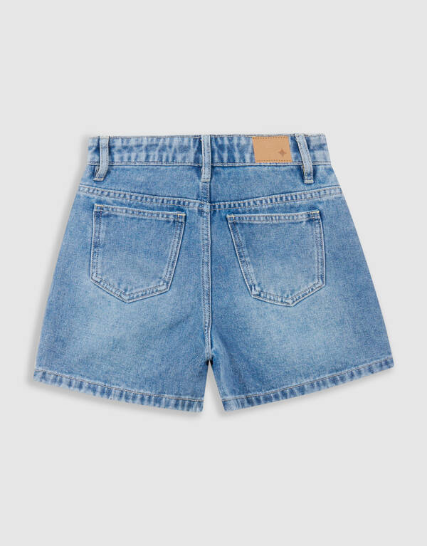 Denim-Shorts mit Nieten Blau SHOEBY GIRLS