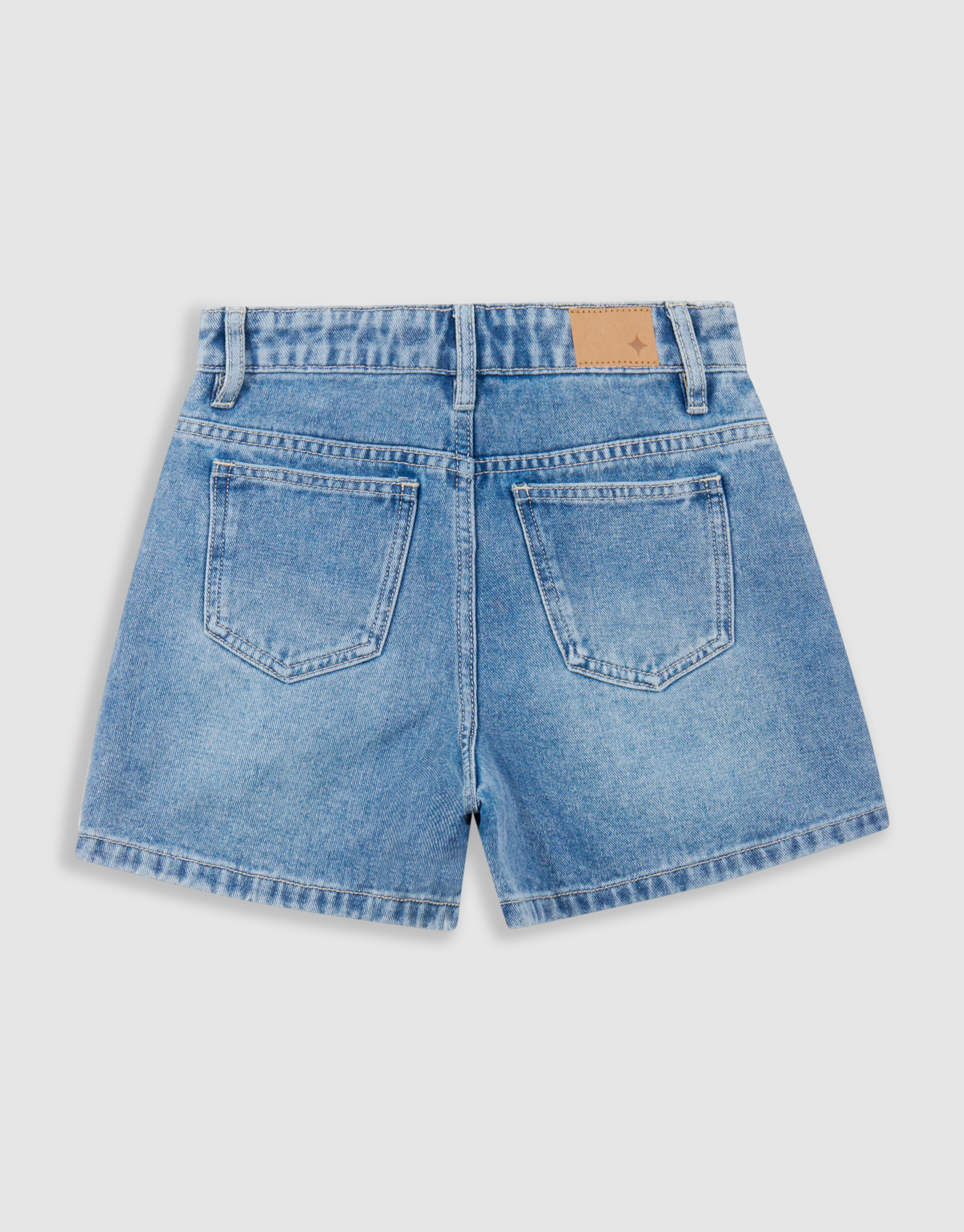 Denim-Shorts mit Nieten Blau SHOEBY GIRLS