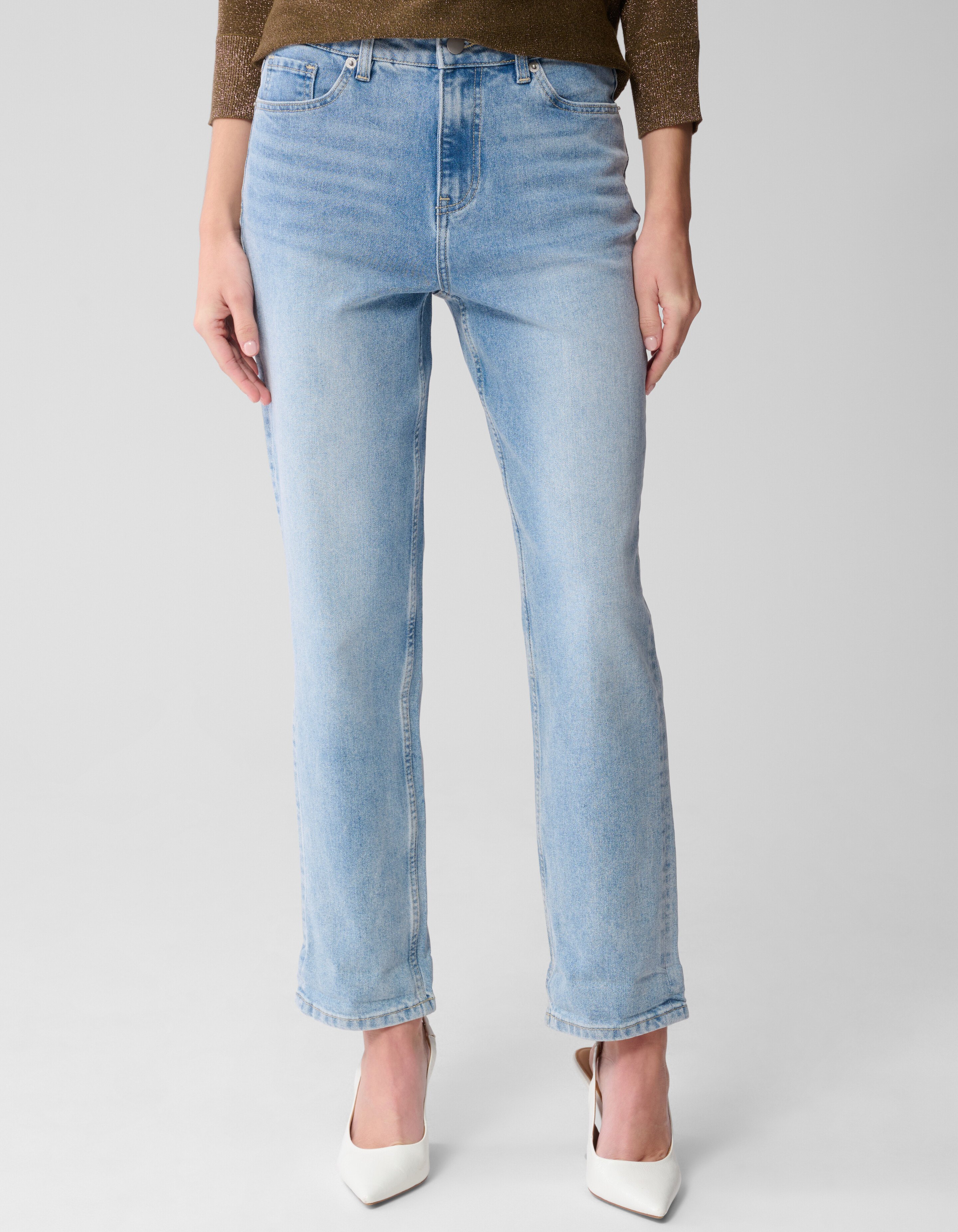 Tapered Fit Jeans Blau SHOEBY WOMEN