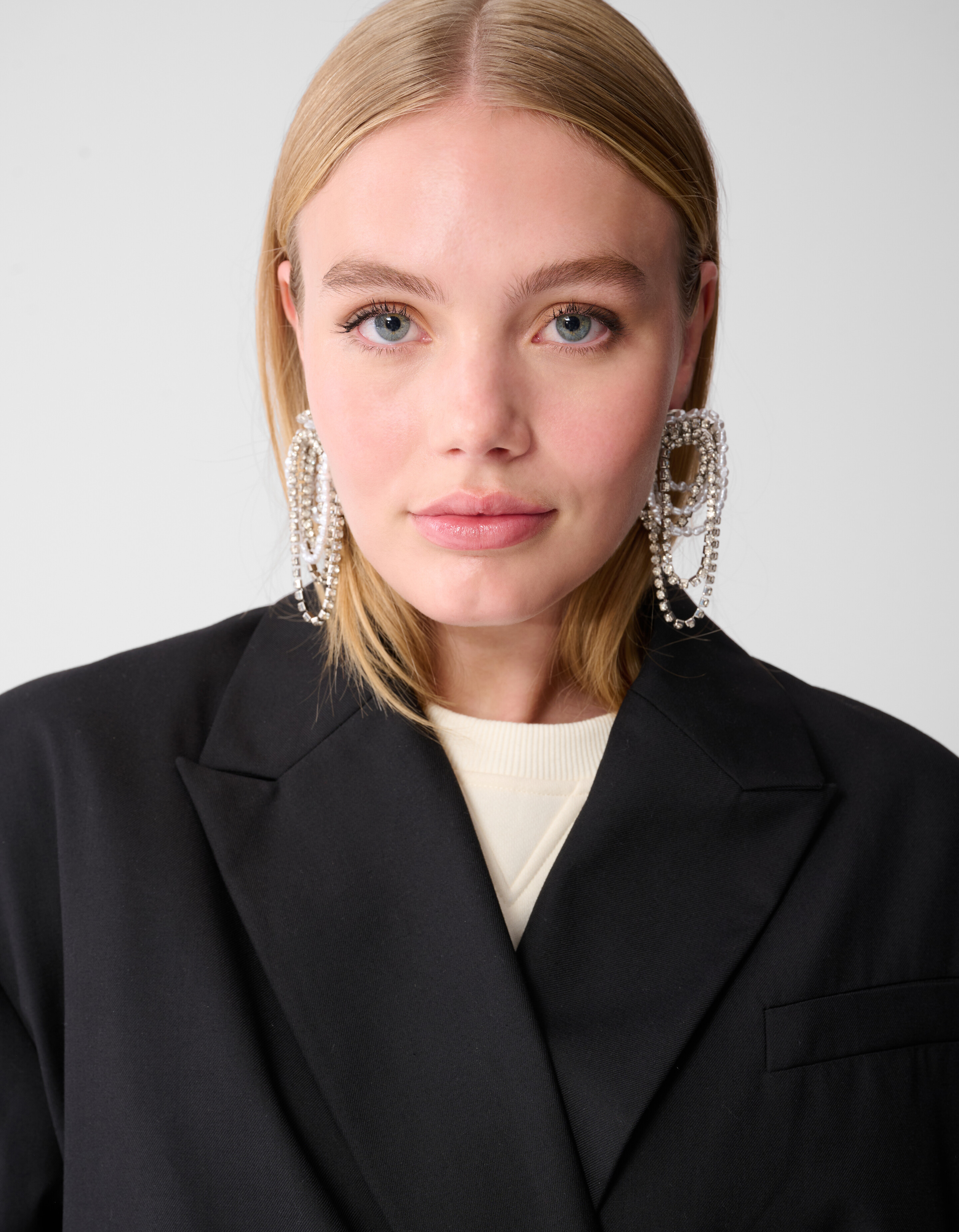 Mix Perlen-/Strass-Ohrringe Silber SHOEBY ACCESSOIRES