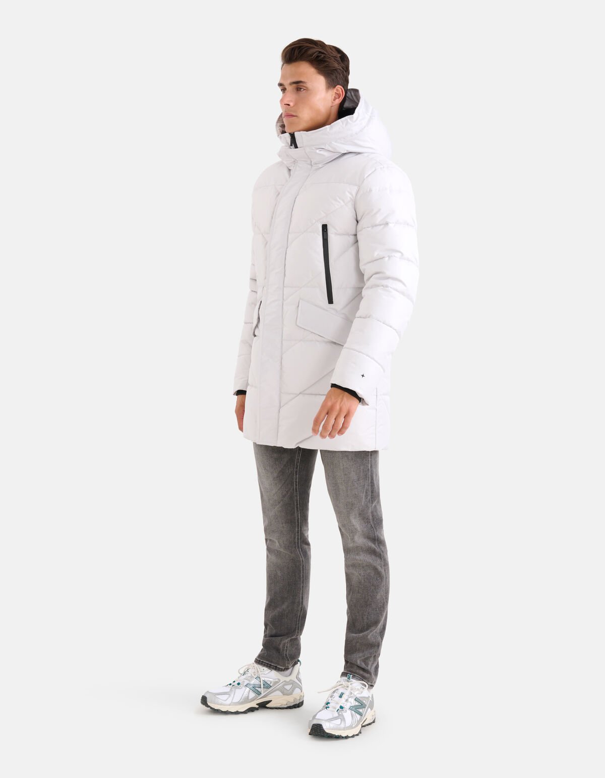 Steppjacke Hellgrau SHOEBY MEN