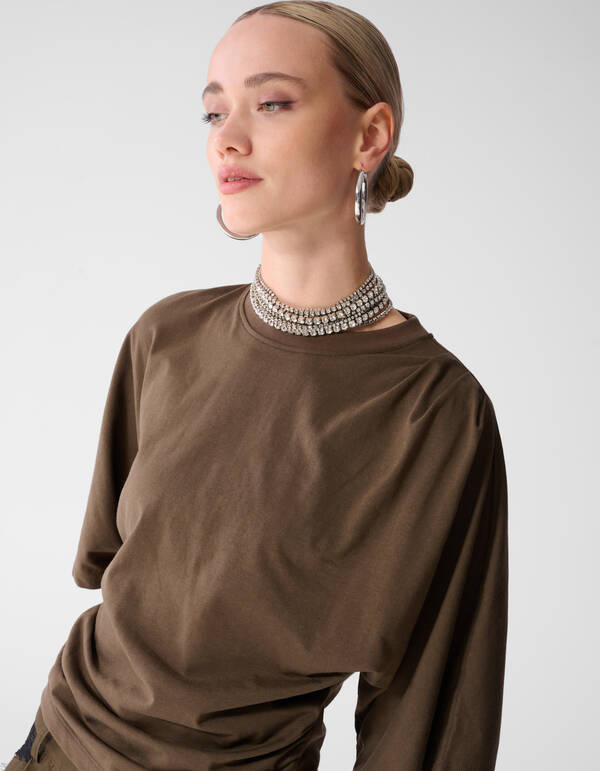 Drape Top Braun SHOEBY WOMEN